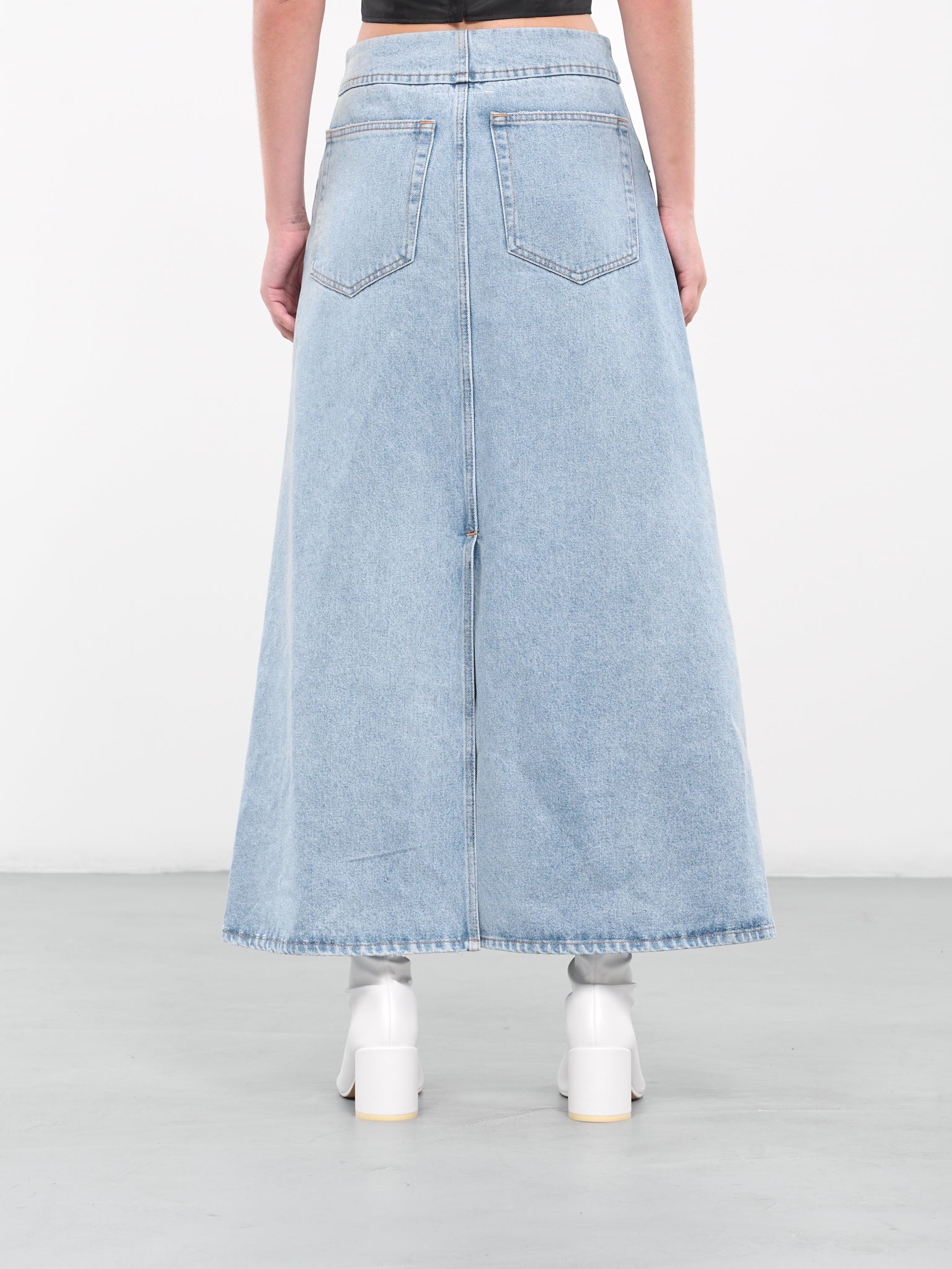 Asymmetric Seam Skirt (S52MI0002-S30589-975-BLUE)