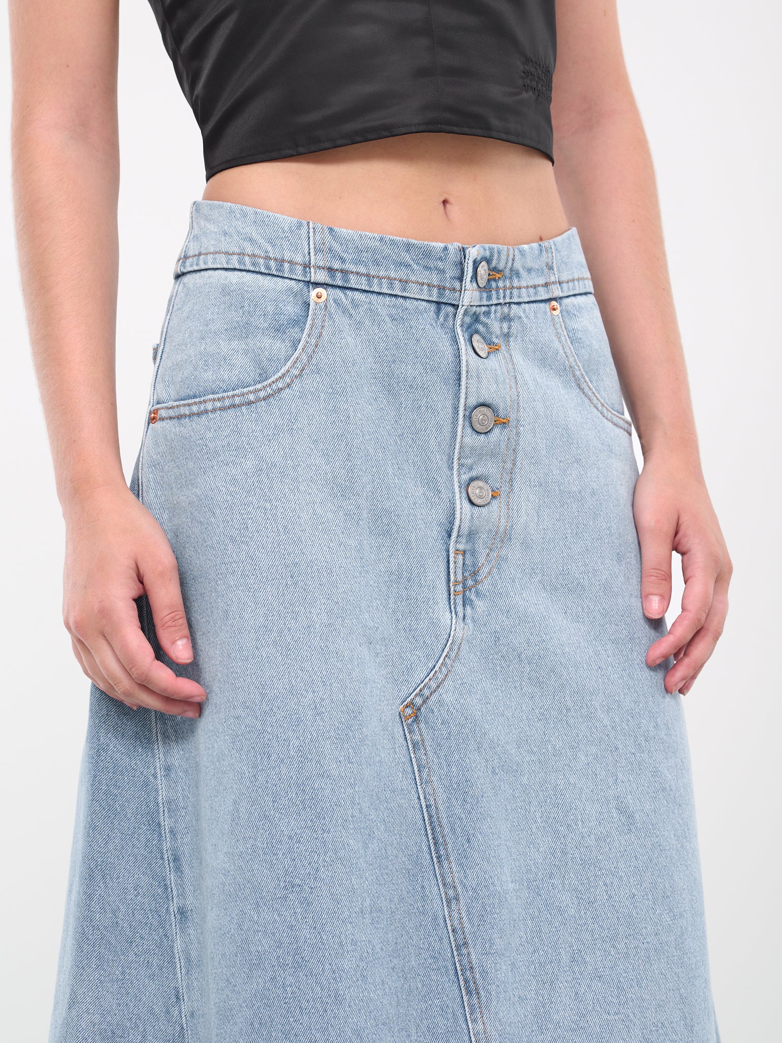 Asymmetric Seam Skirt (S52MI0002-S30589-975-BLUE)