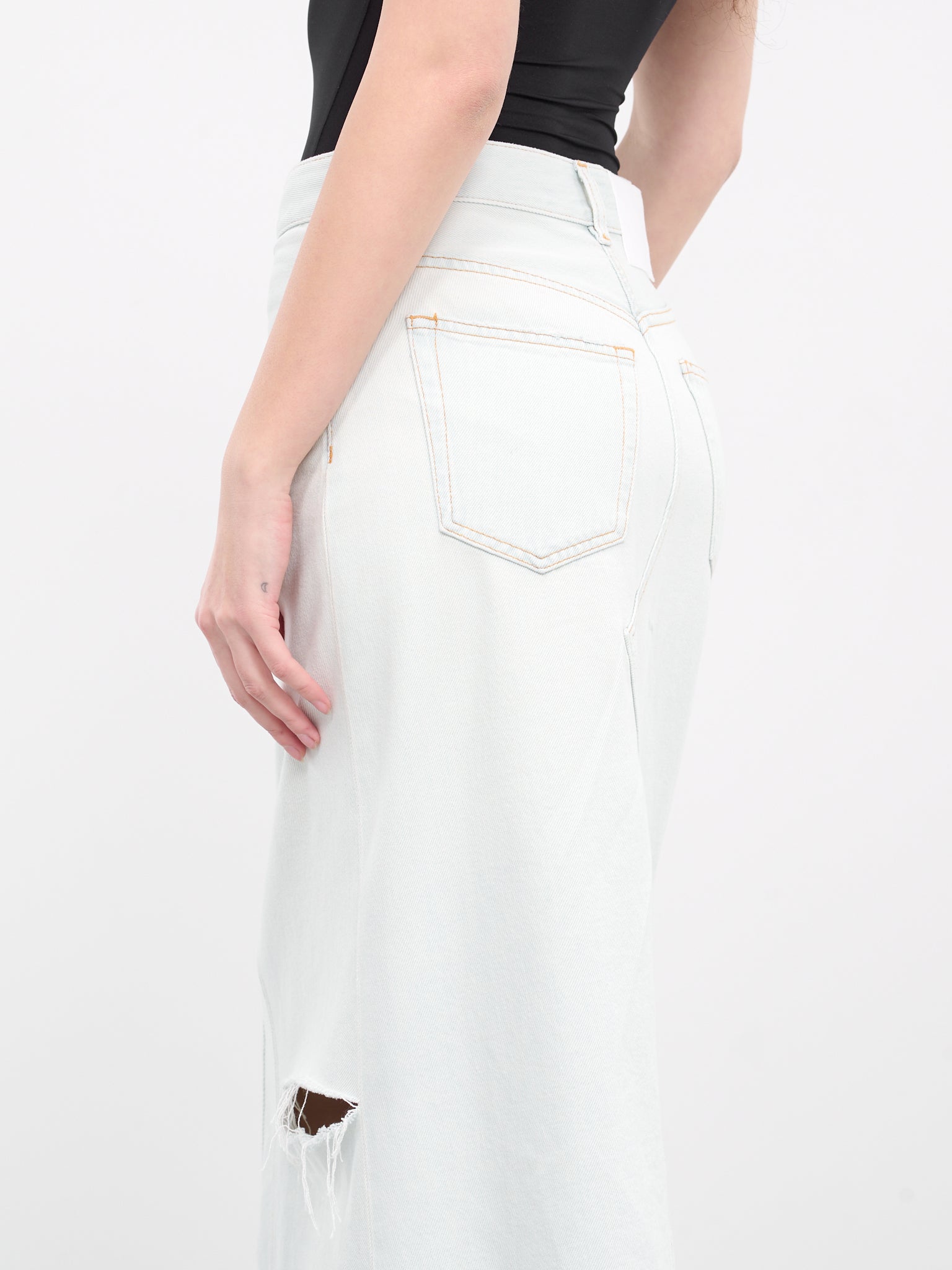 Denim Maxi Skirt S52MI0007 S30460 LIGHT BLUE