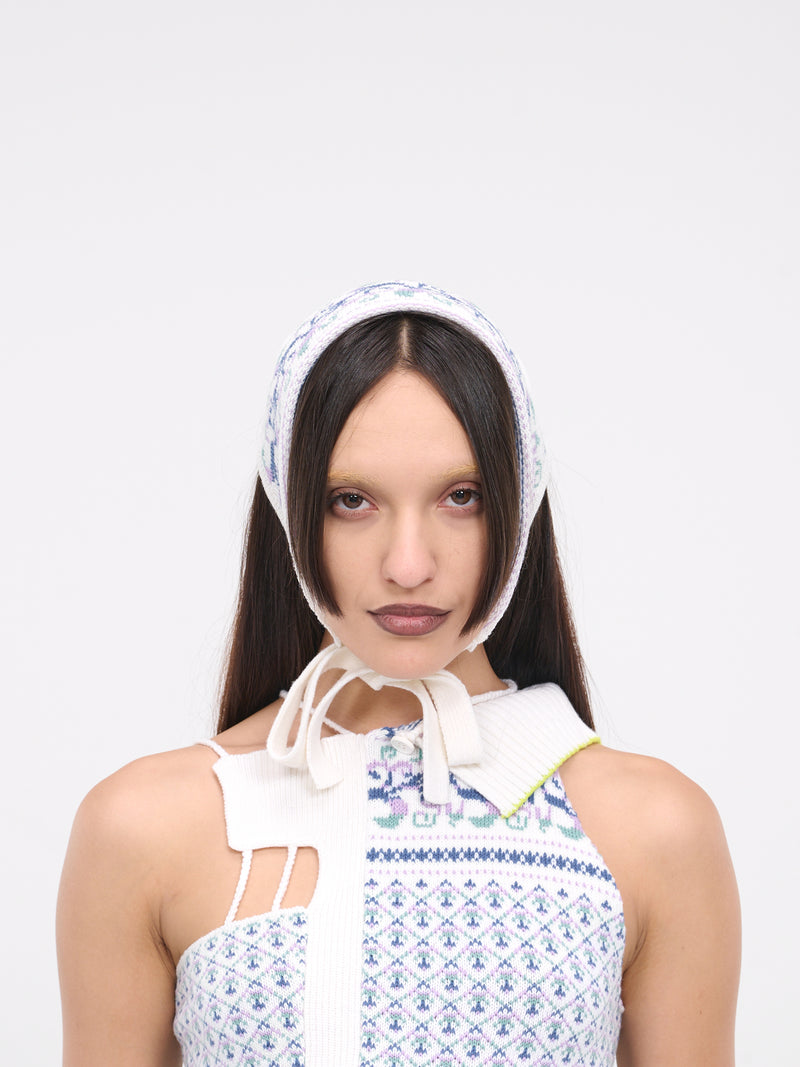 Knit Bonnet (S52TF0029-S18451-WHITE-MULTI)