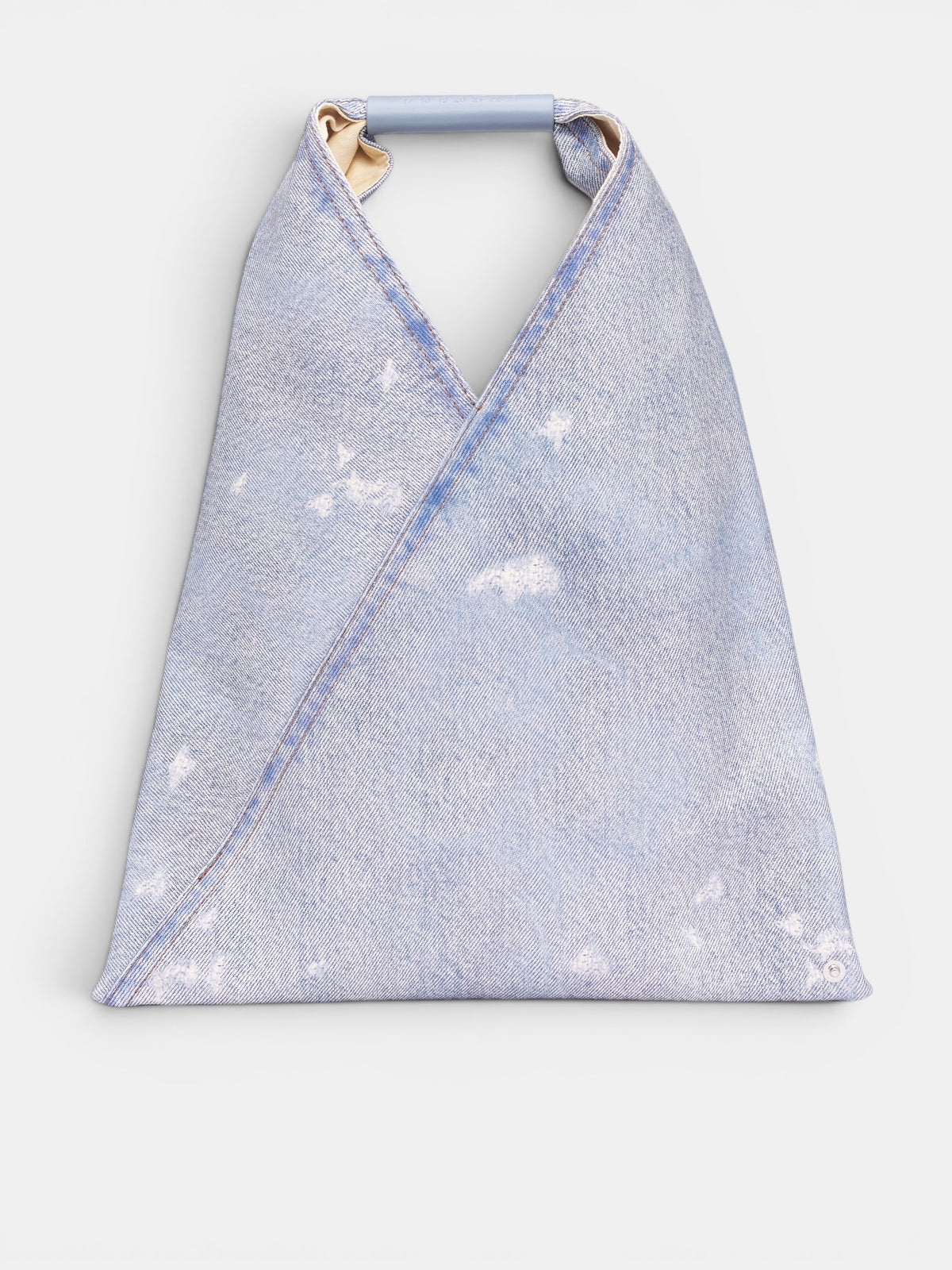 Blue Distressed Denim Japanese Bag (S54WD0043-P9060-T6002-DENIM-BL)