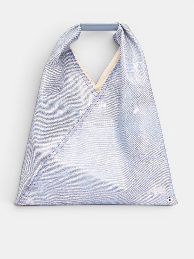 Blue Distressed Denim Japanese Bag (S54WD0043-P9060-T6002-DENIM-BL)