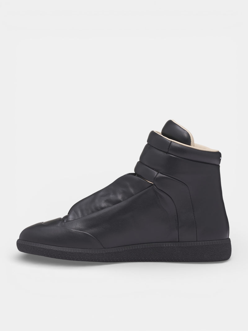 Black Leather Mid-Top Future Sneakers (S57WS0538-P7573-T8013-BLACK)