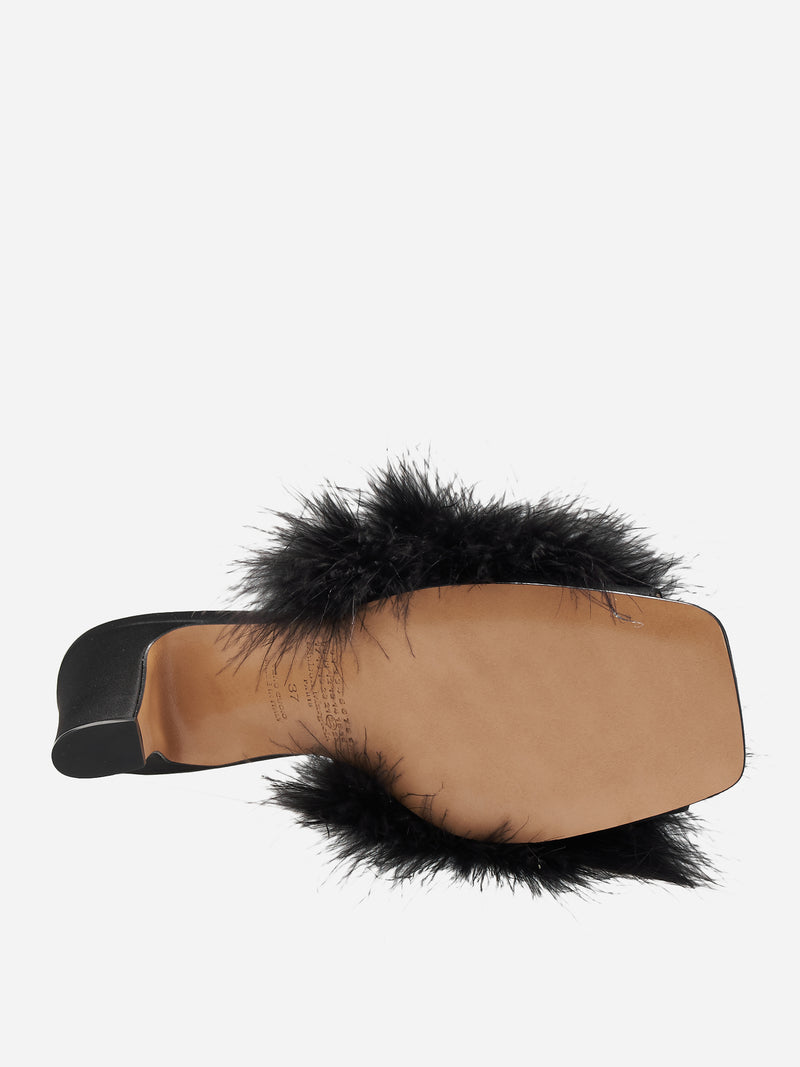 Feather Mule (S58WP0270-P6229-T8013-BLACK)