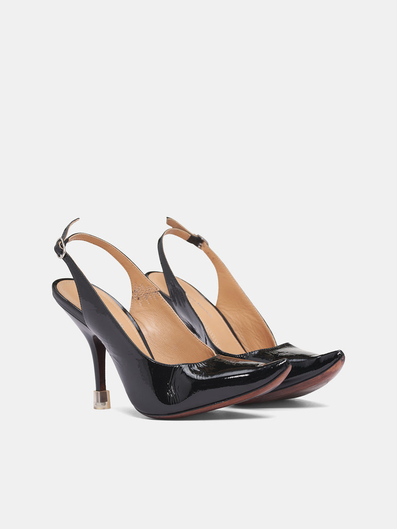 Black Loved To Death Slingback (S58WP0292-P7426-T8013-BLACK)