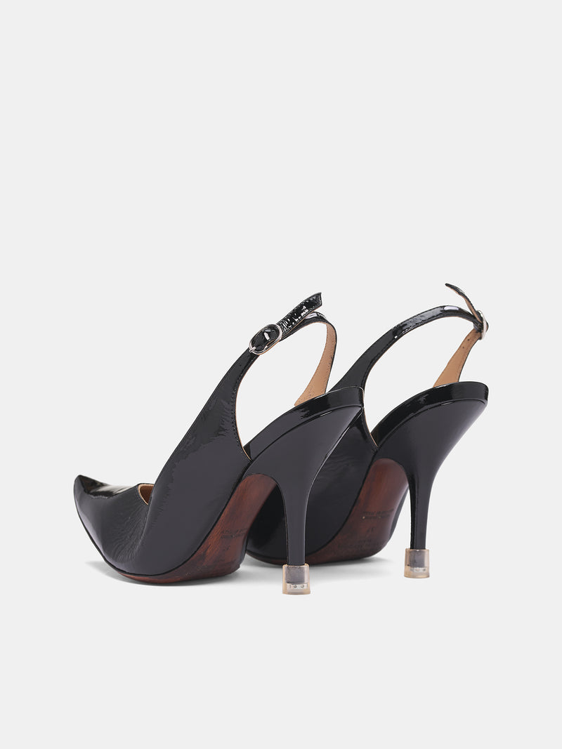 Black Loved To Death Slingback (S58WP0292-P7426-T8013-BLACK)