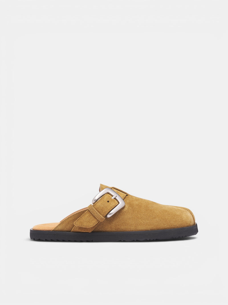 Khaki Suede Tabi Daily Mules (S58WP0316-P9026-T2285-BROWN)