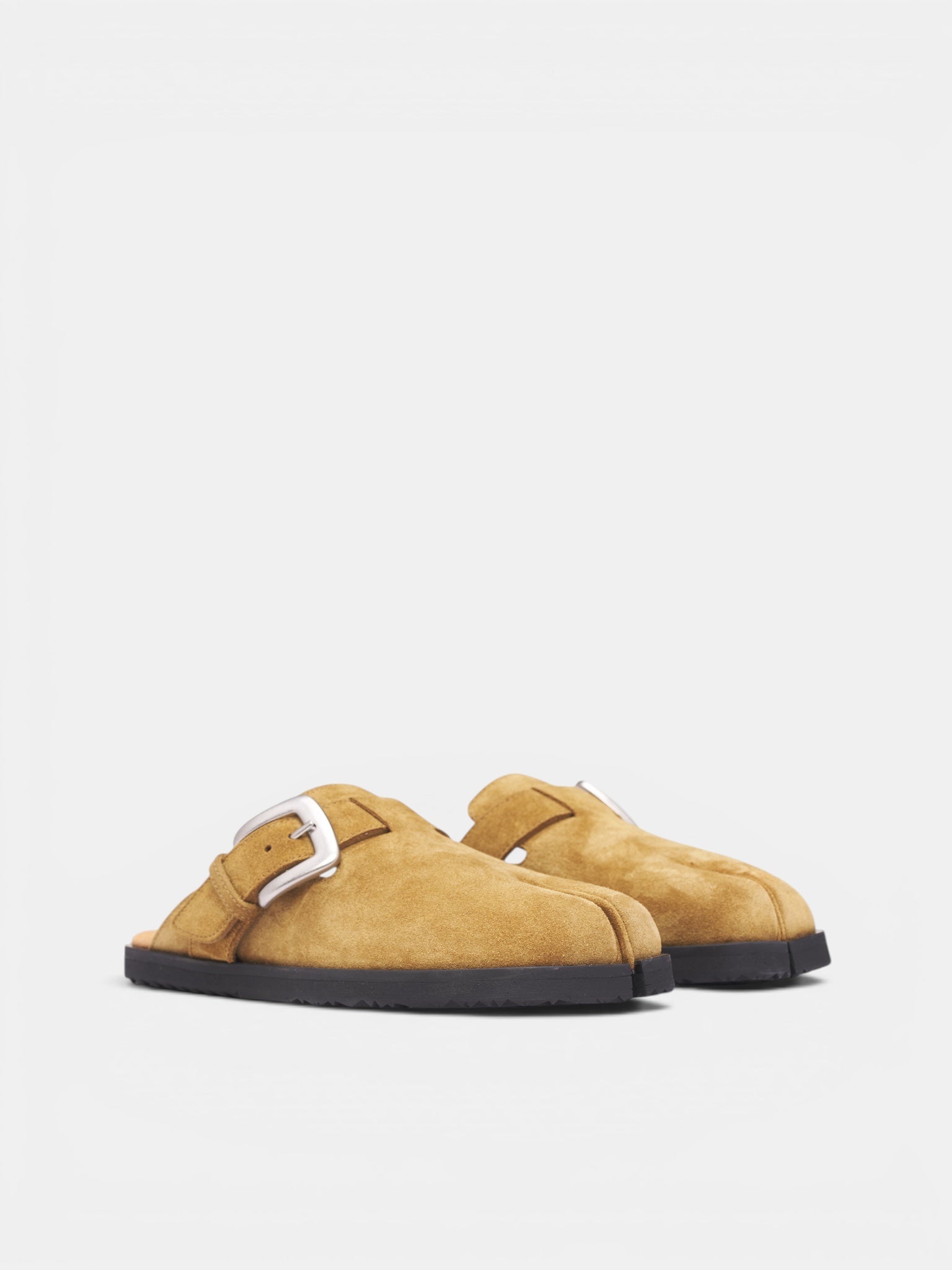 Khaki Suede Tabi Daily Mules (S58WP0316-P9026-T2285-BROWN)