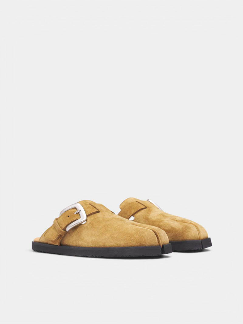 Khaki Suede Tabi Daily Mules (S58WP0316-P9026-T2285-BROWN)