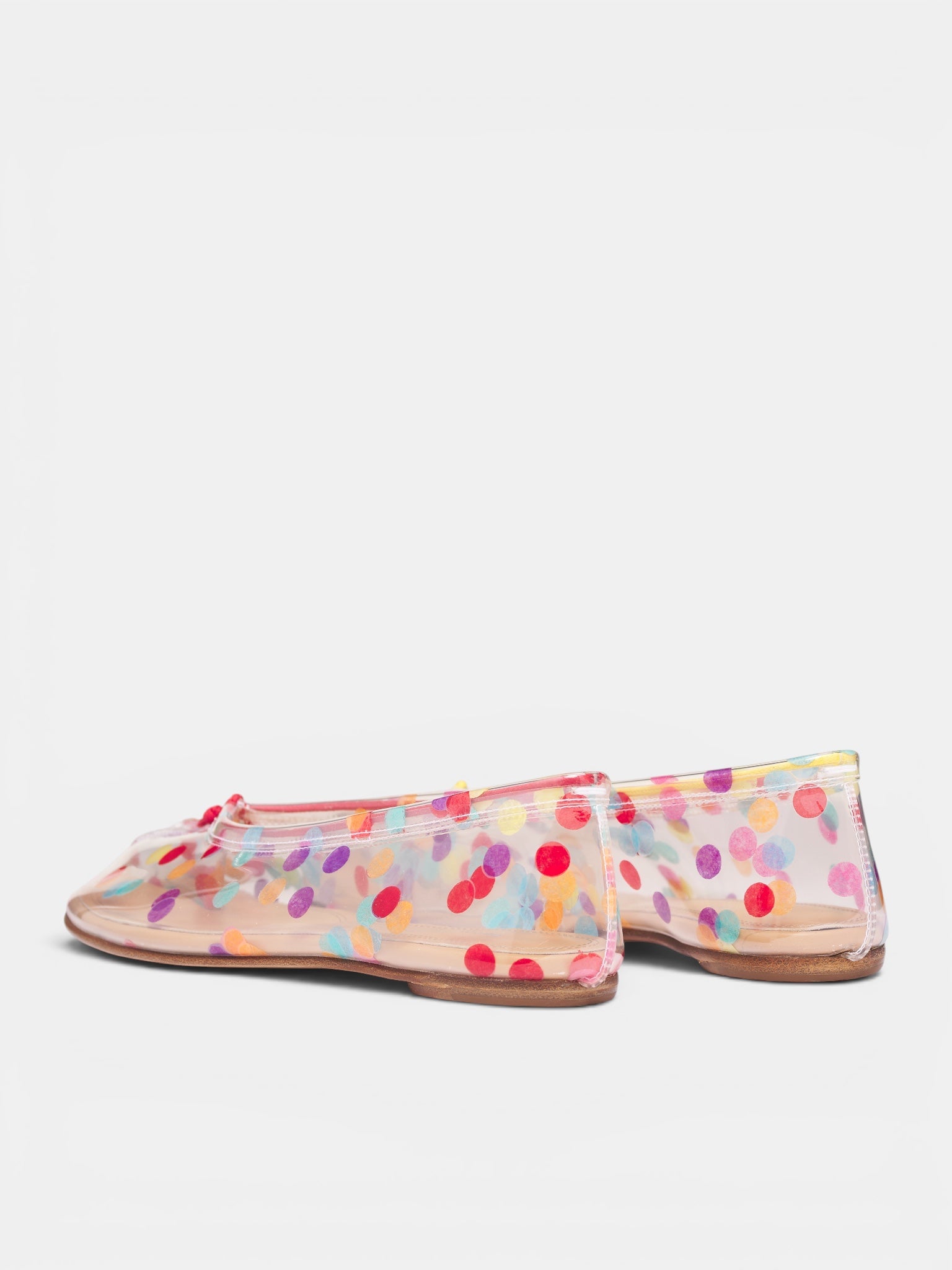 Transparent Confetti Tabi Ballerina Shoes (S58WZ0160-P7803-TRANSPARENT-MU)
