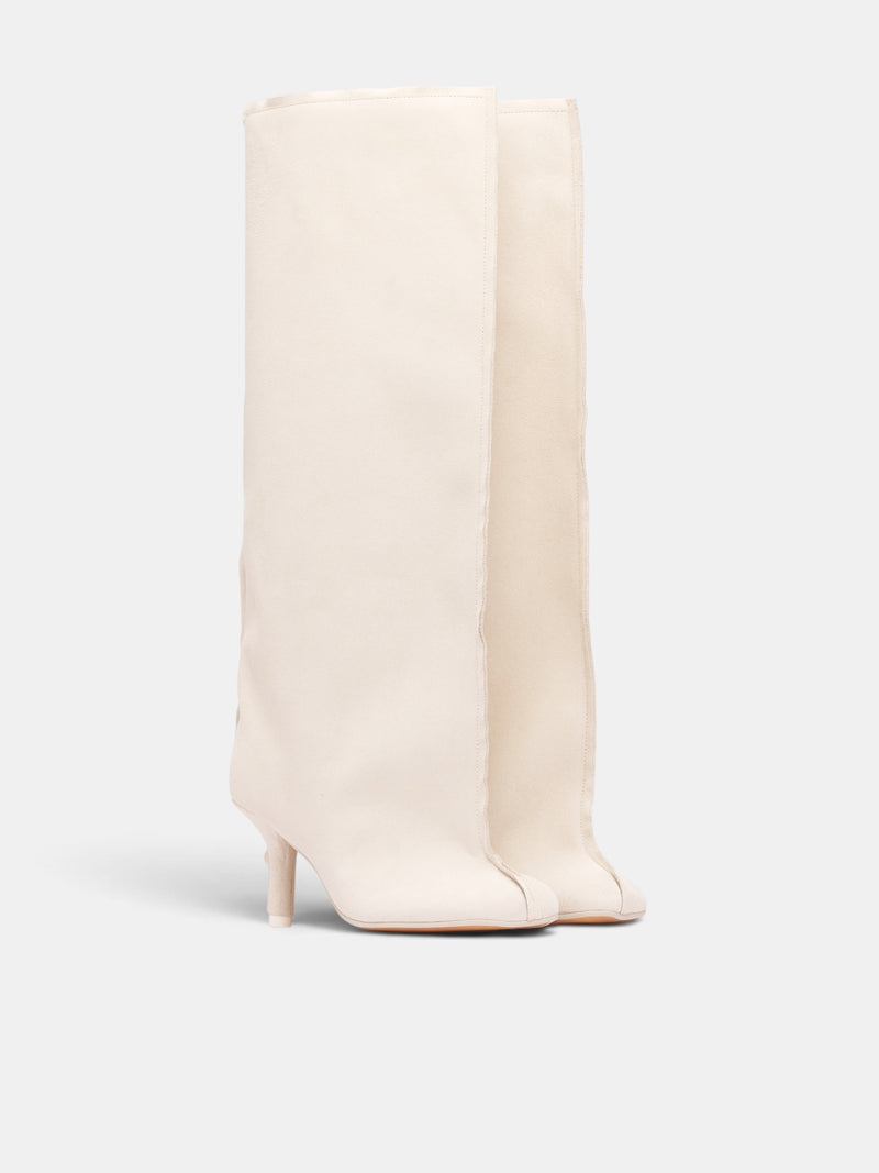 Tapioca Suede Anatomic Tube Boots (S59WW0123-P6385-TAPIOCA)
