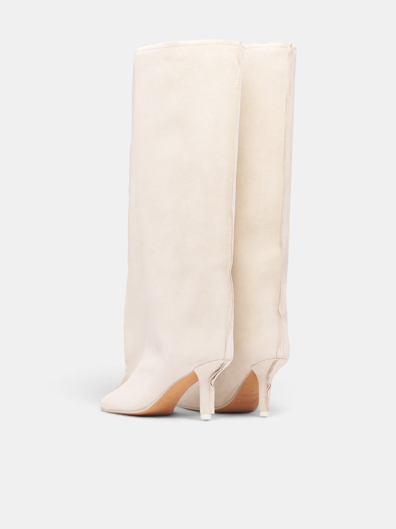 Tapioca Suede Anatomic Tube Boots (S59WW0123-P6385-TAPIOCA)