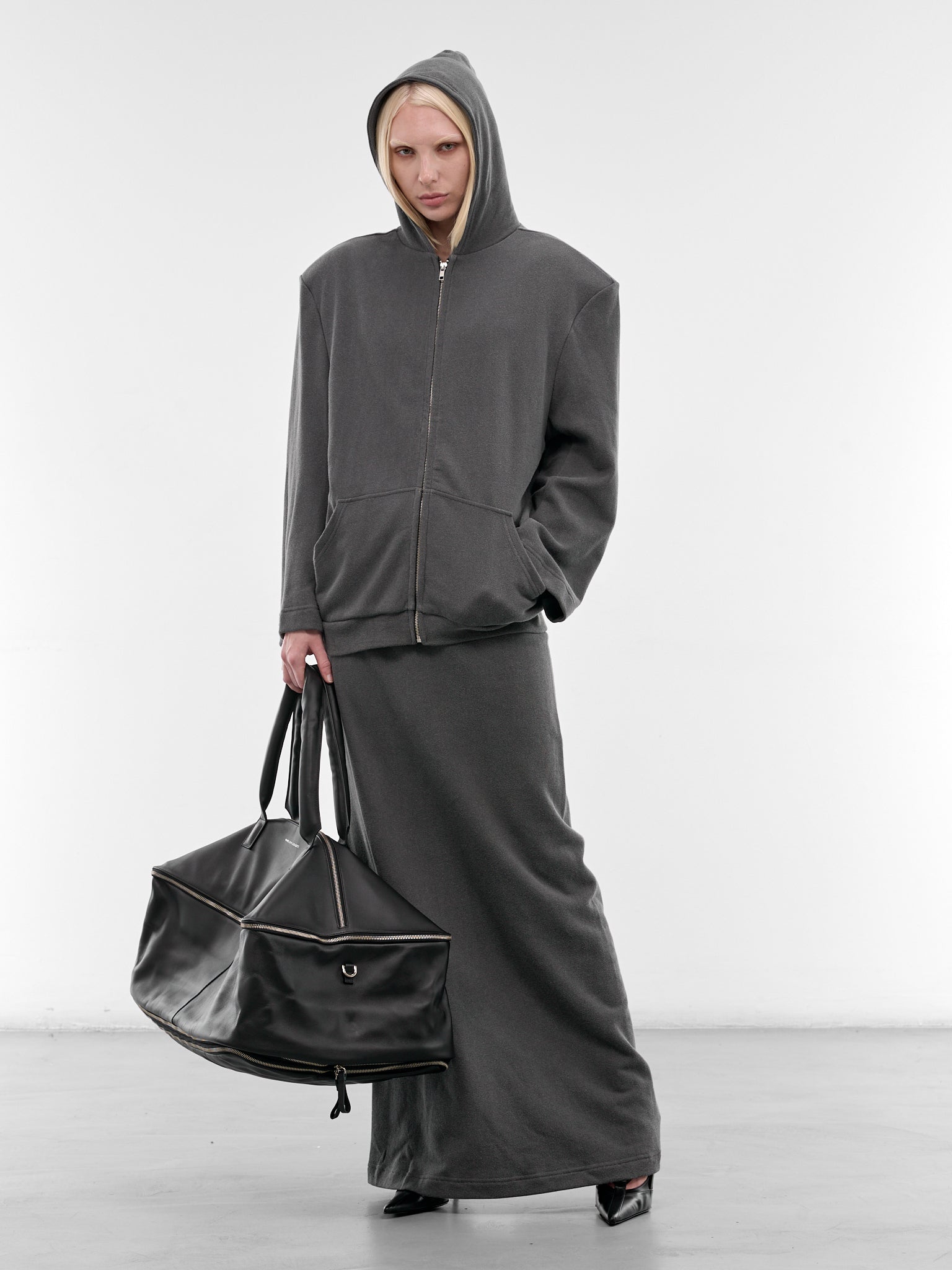 Gray Hybrid Tracksuit Pants Skirt (S6-M-8041-1500-GREY)