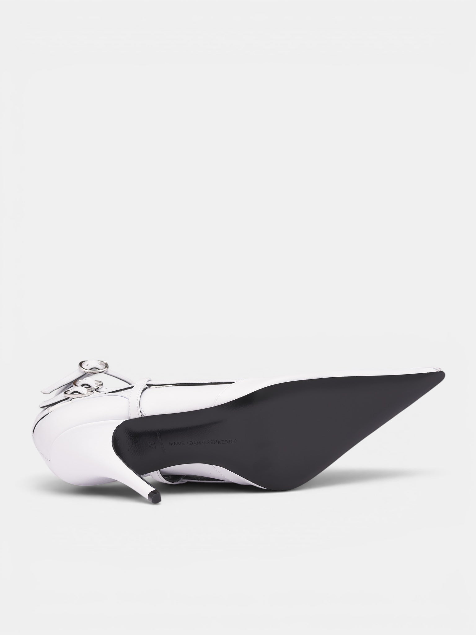 White Leather All-In Pump Heels (S6-M-9028-9000-WHITE)