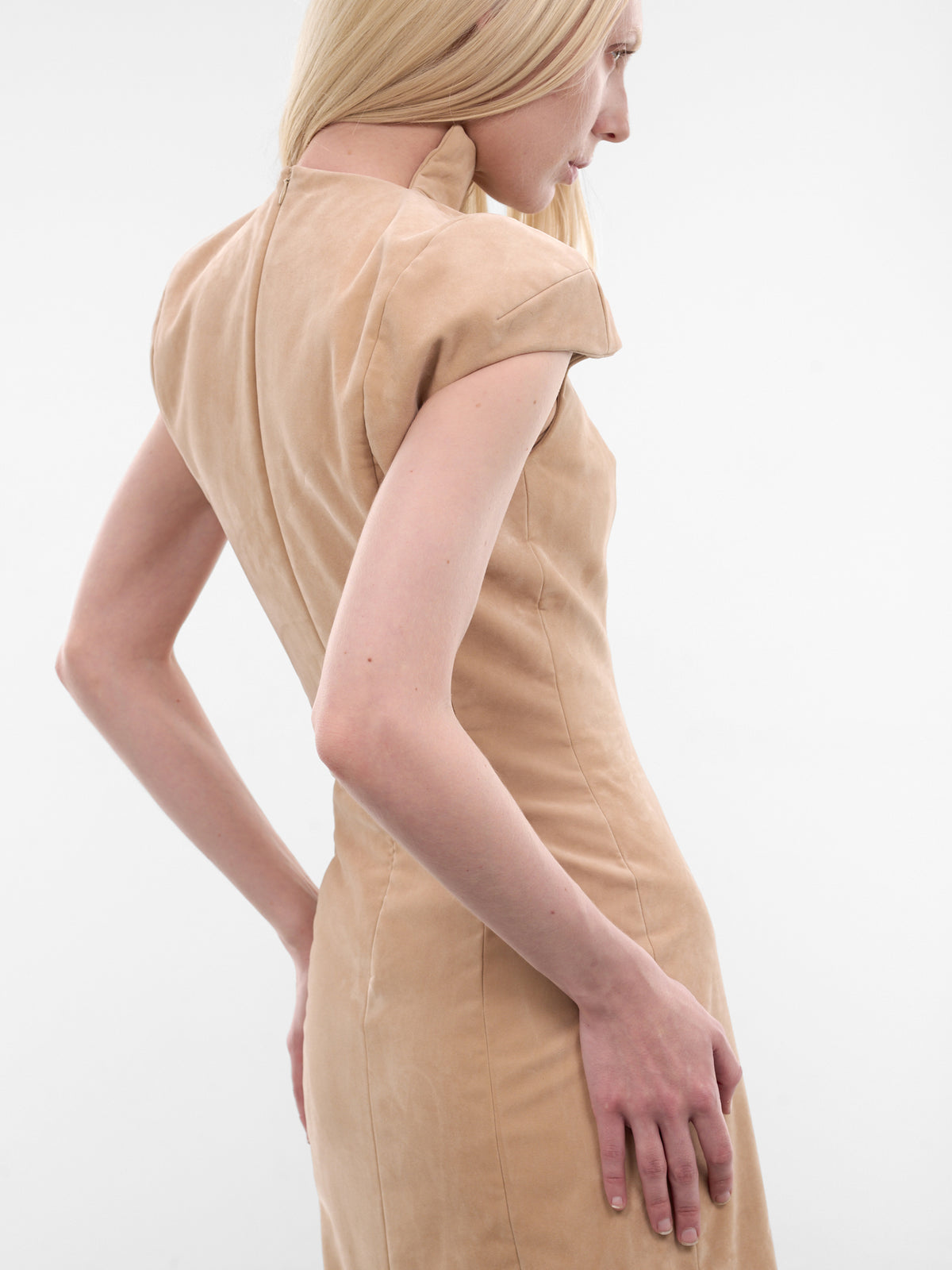 Nude Velvet Hanger Display Dress (S6-M6073-2000-NUDE)
