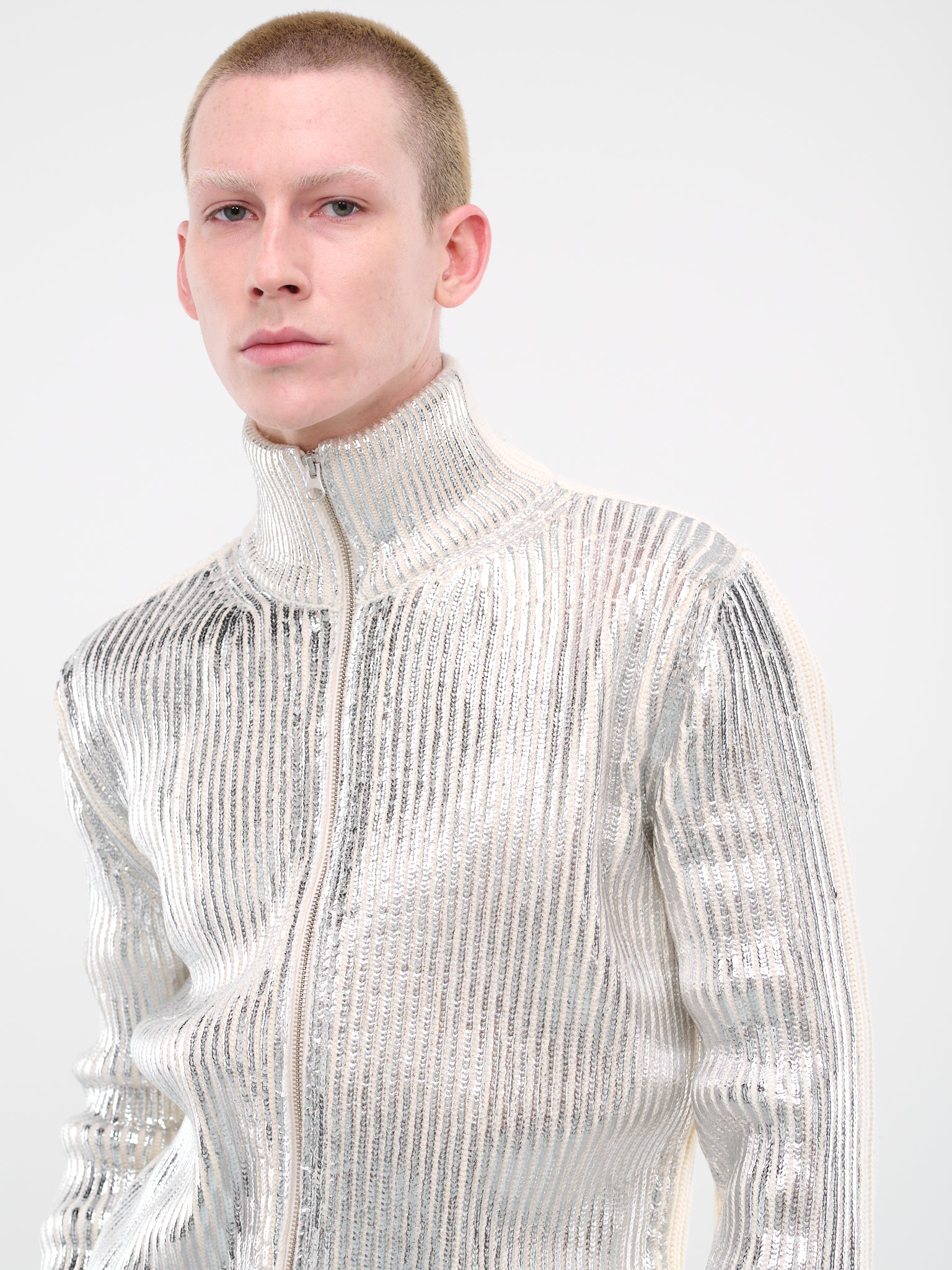 Chrome Painted Sweater (S62AN0111-S18383-OFF-WHITE-SIL)