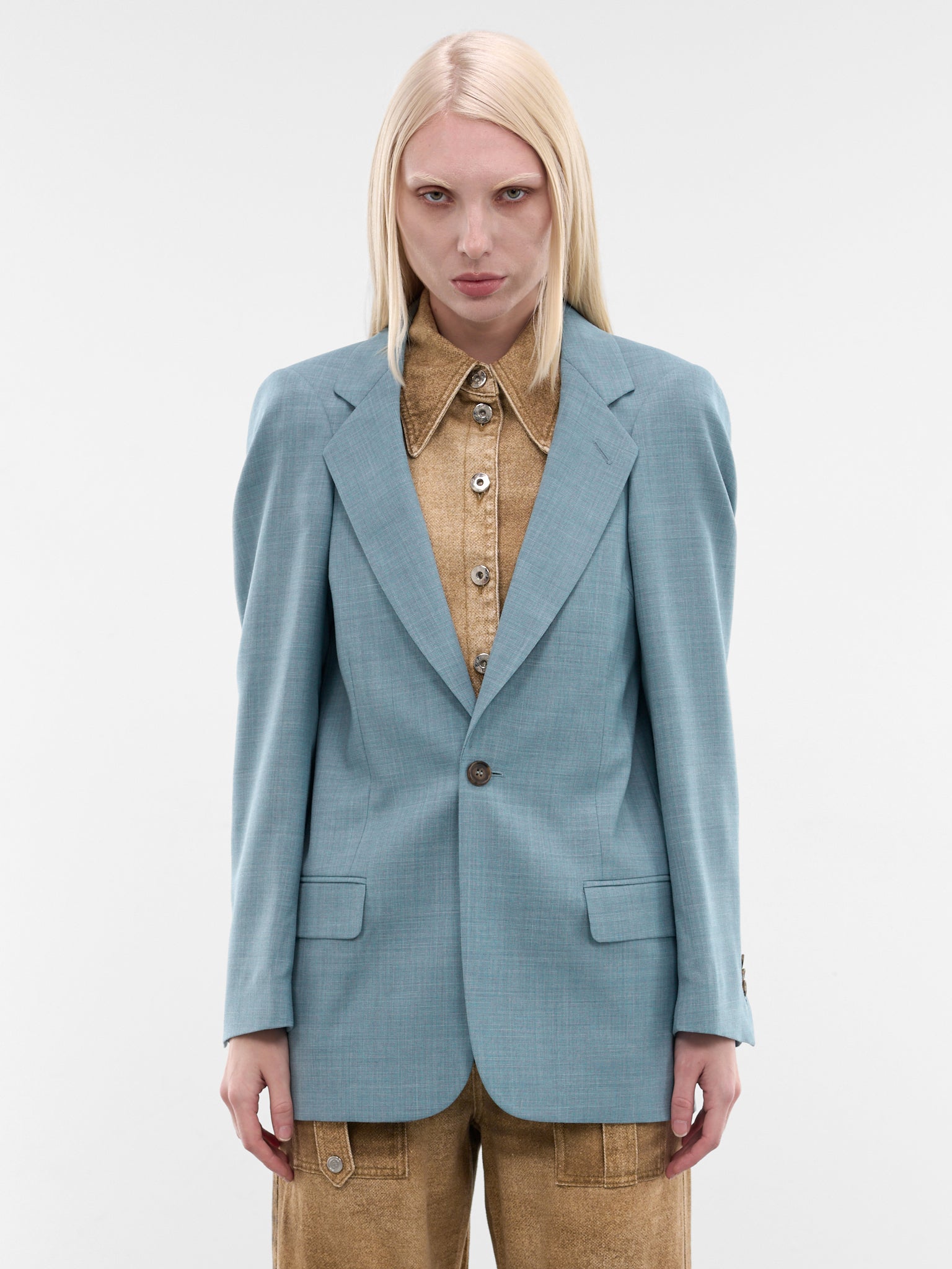 MM6 MAISON MARGIELA Hunched Shoulder Blazer | H.Lorenzo - front
