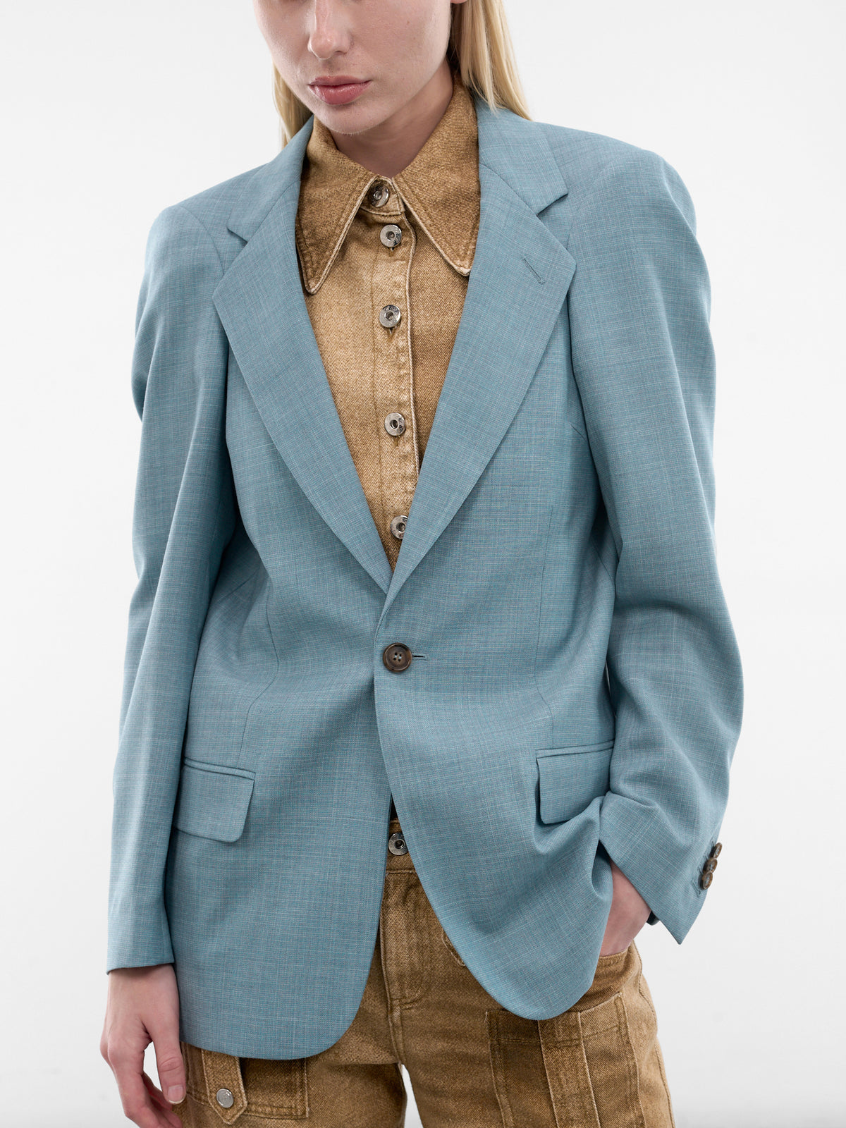 MM6 MAISON MARGIELA Hunched Shoulder Blazer | H.Lorenzo - detail 2