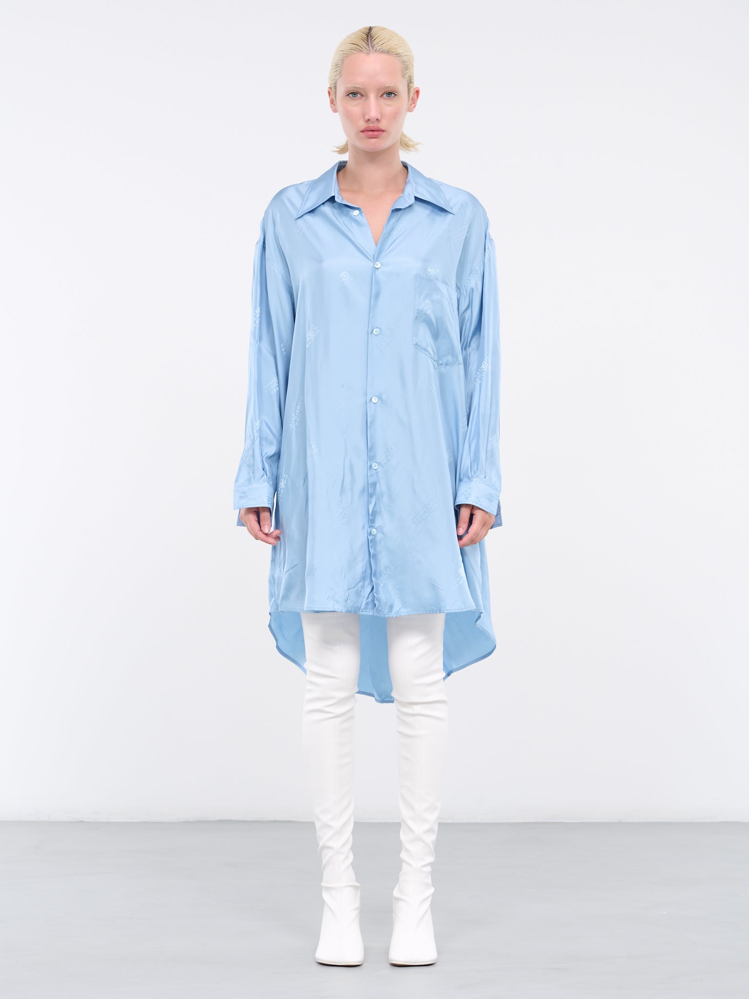 Monogram Shirt Dress (S62DD0022-S78374-471J-BLUE)
