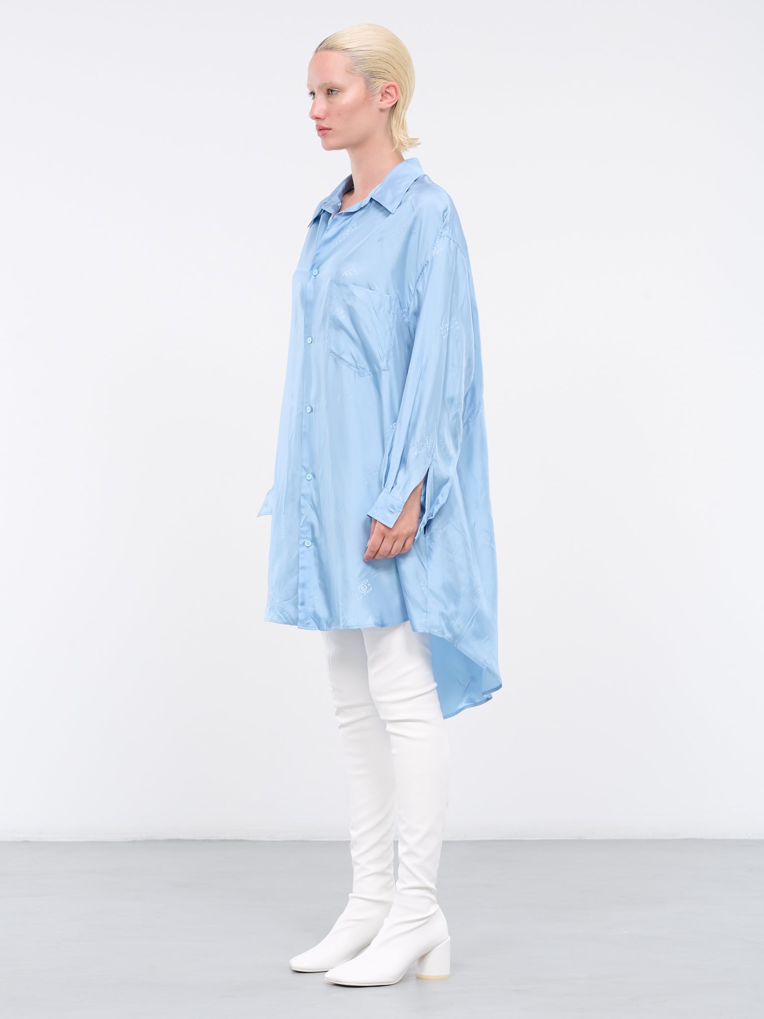 Monogram Shirt Dress (S62DD0022-S78374-471J-BLUE)