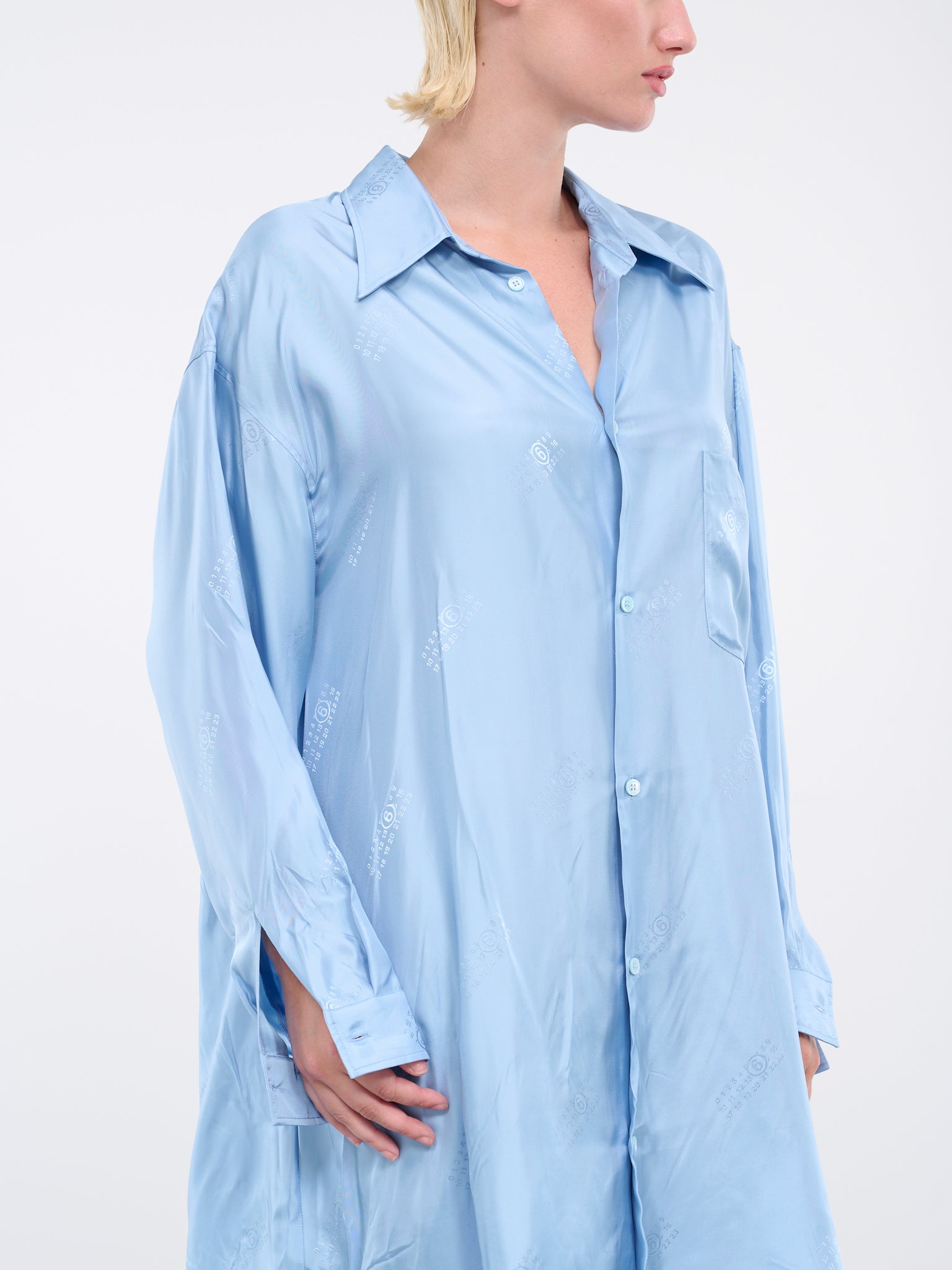 Monogram Shirt Dress (S62DD0022-S78374-471J-BLUE)