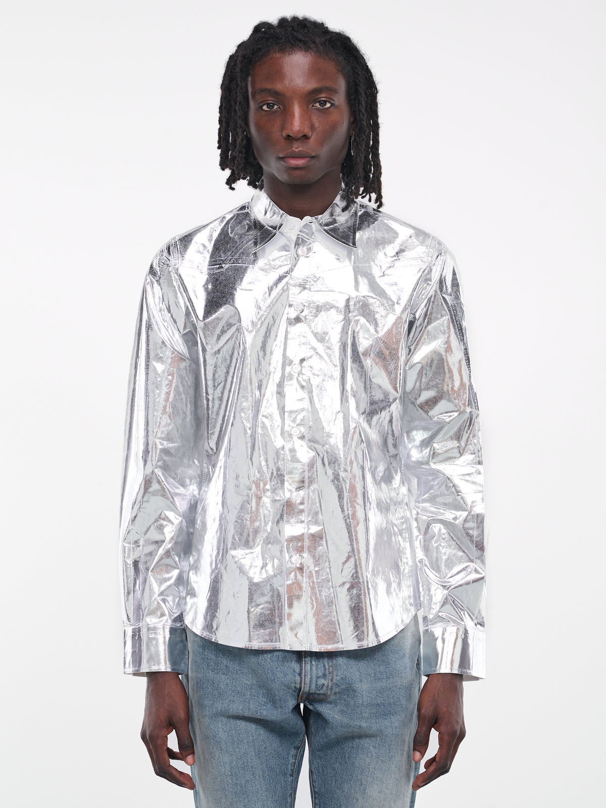 Chrome Painted Shirt (S62DT0013-S47294-SILVER)