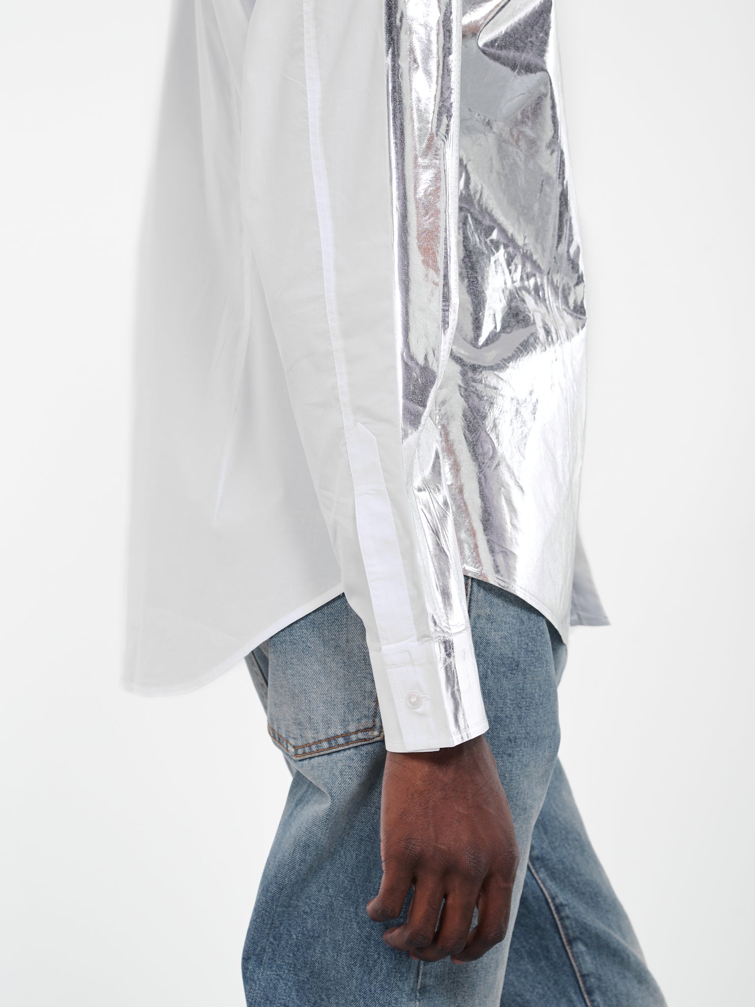 Chrome Painted Shirt (S62DT0013-S47294-SILVER)