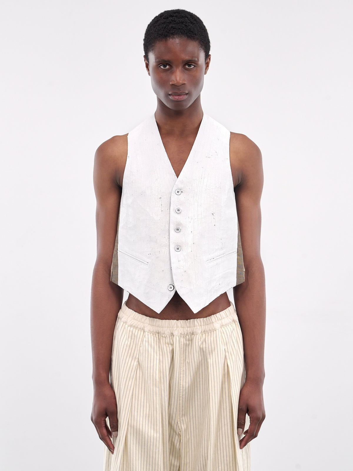 Paneled Vest (S62FB0081-M35437-WHITE)