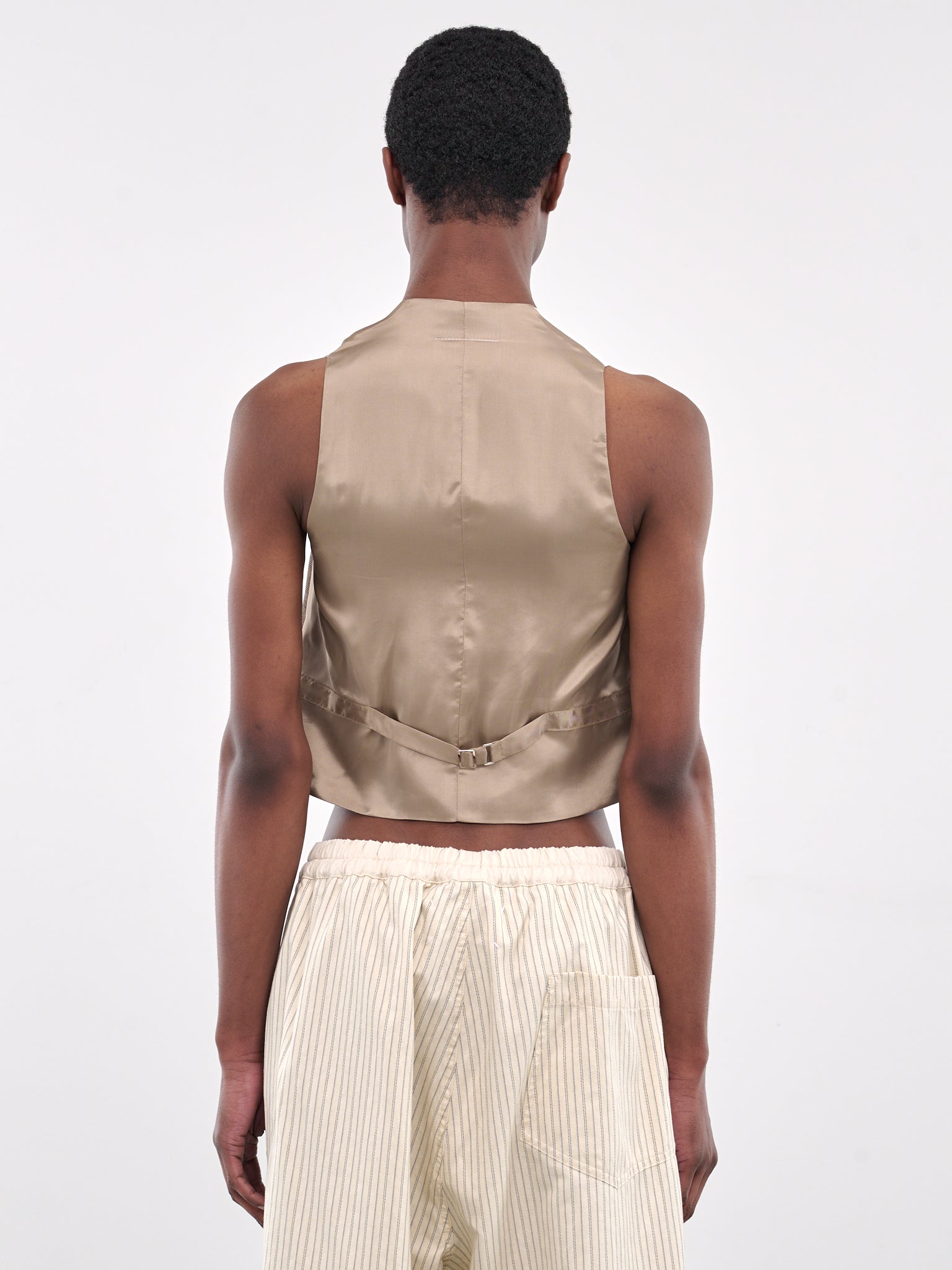 Paneled Vest (S62FB0081-M35437-WHITE)