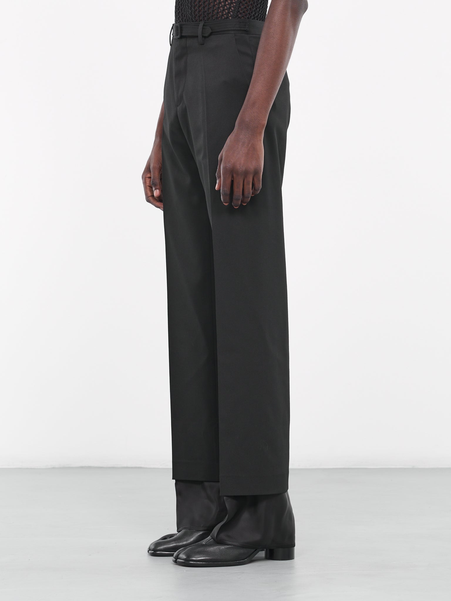 Layered Tailored Trousers (S62KB0171-S47848-BLACK)