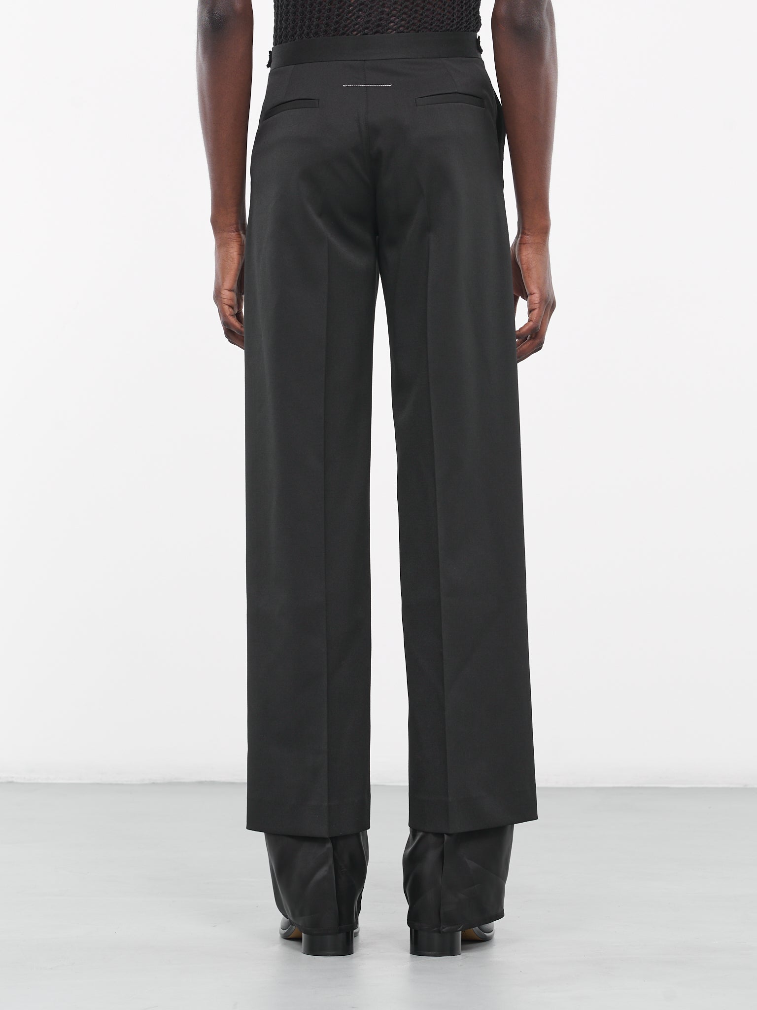 Layered Tailored Trousers (S62KB0171-S47848-BLACK)