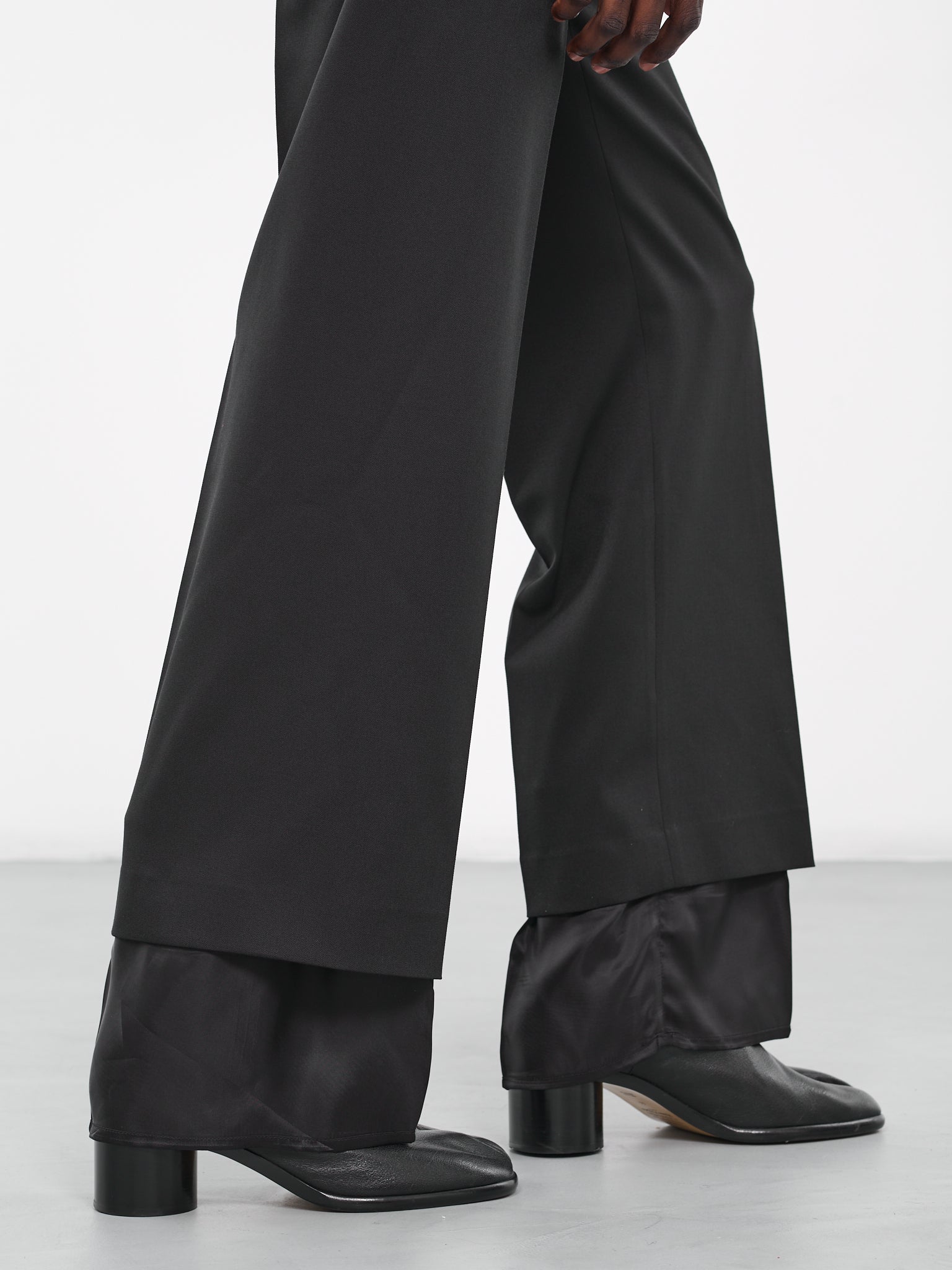 Layered Tailored Trousers (S62KB0171-S47848-BLACK)