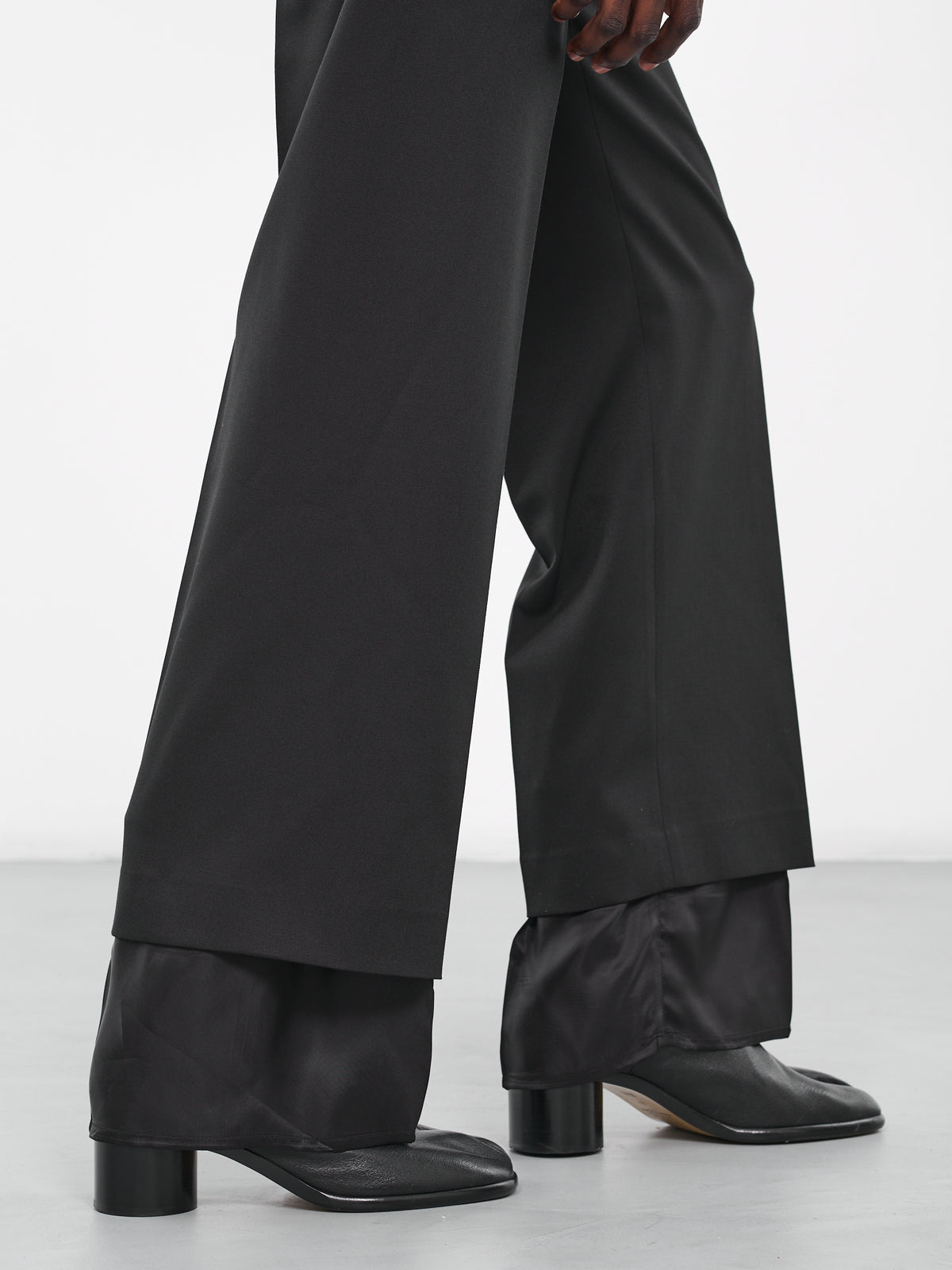 Layered Tailored Trousers (S62KB0171-S47848-BLACK)