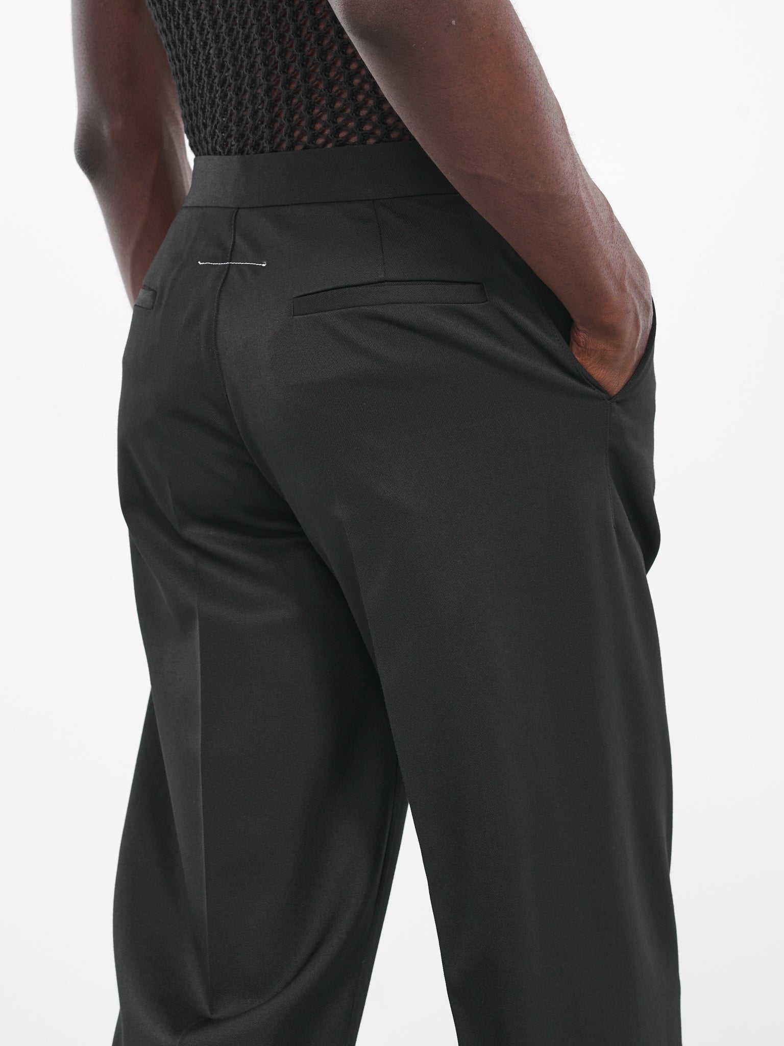 Layered Tailored Trousers (S62KB0171-S47848-BLACK)