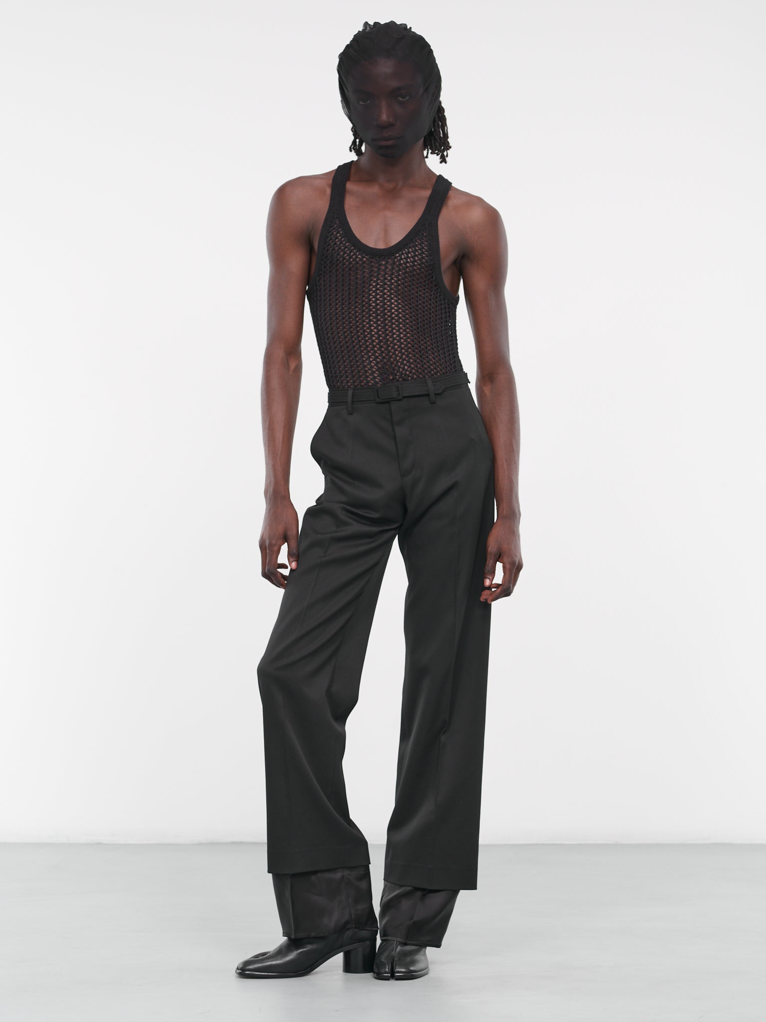 Layered Tailored Trousers (S62KB0171-S47848-BLACK)