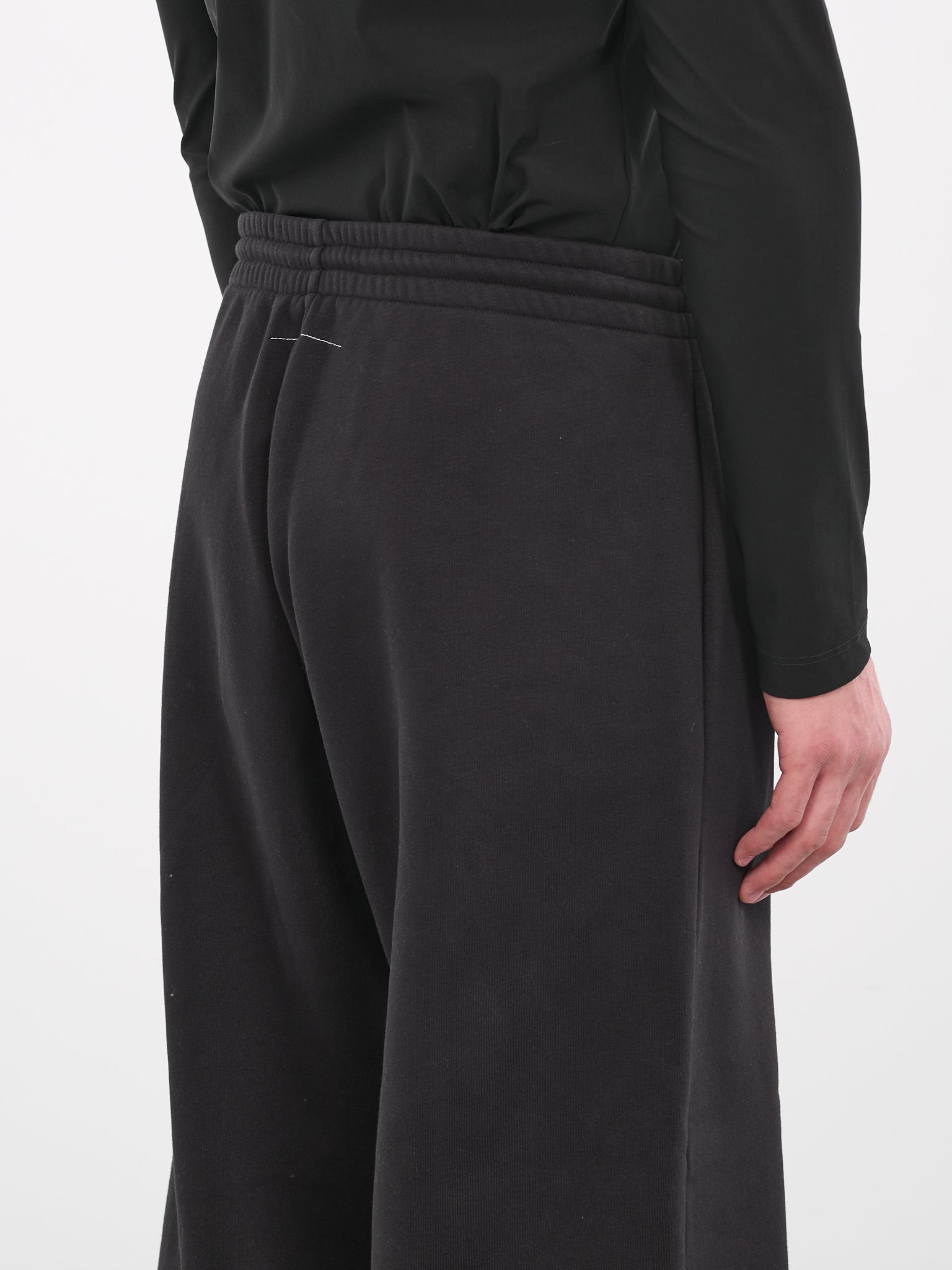 Wide Sweat Pants (S62KB0182-S25596-BLACK)