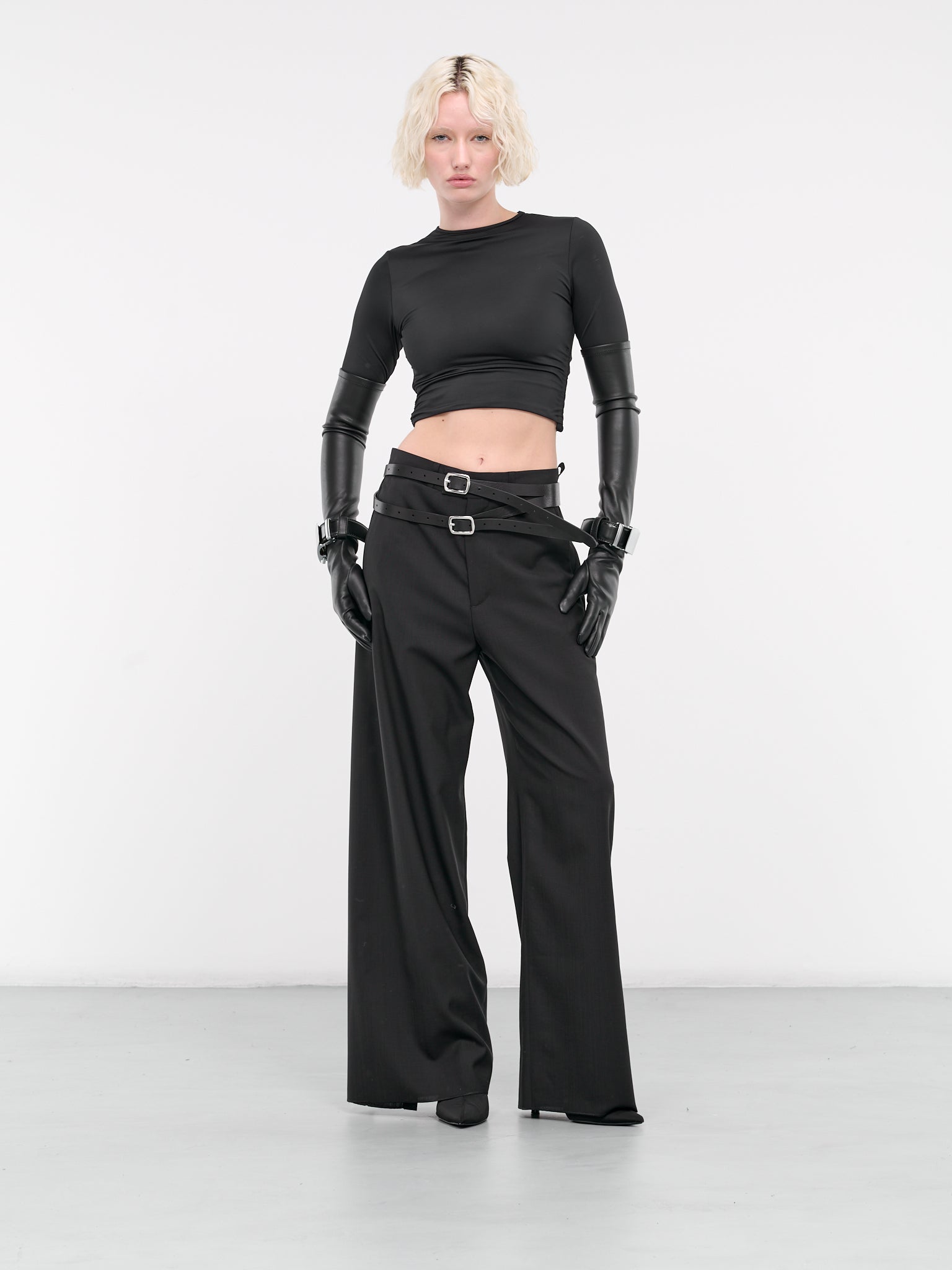 Tailored Paneled Trousers (S62KB0201-M35080-BLACK)