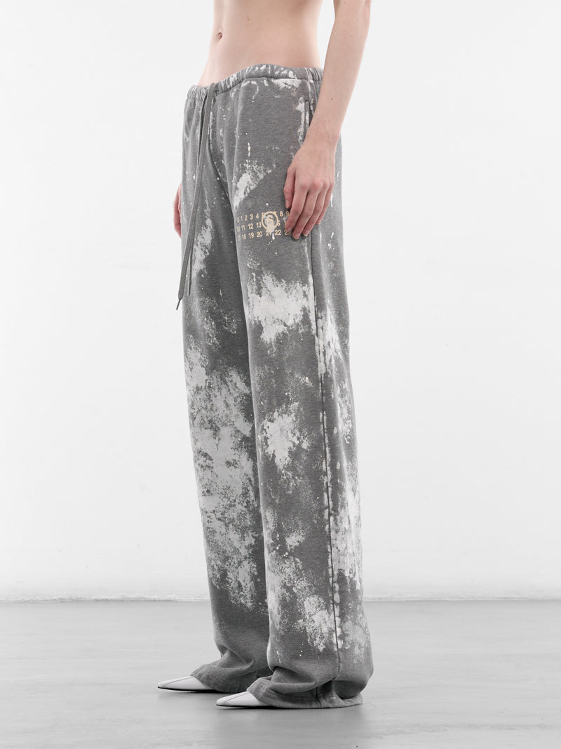 Gray Cotton Paint Splatter Sweatpants (S62KB0263-S25337-853M-GREY)