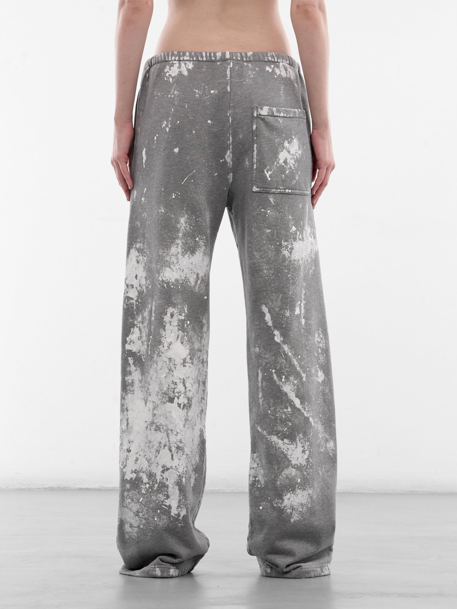 Gray Cotton Paint Splatter Sweatpants (S62KB0263-S25337-853M-GREY)
