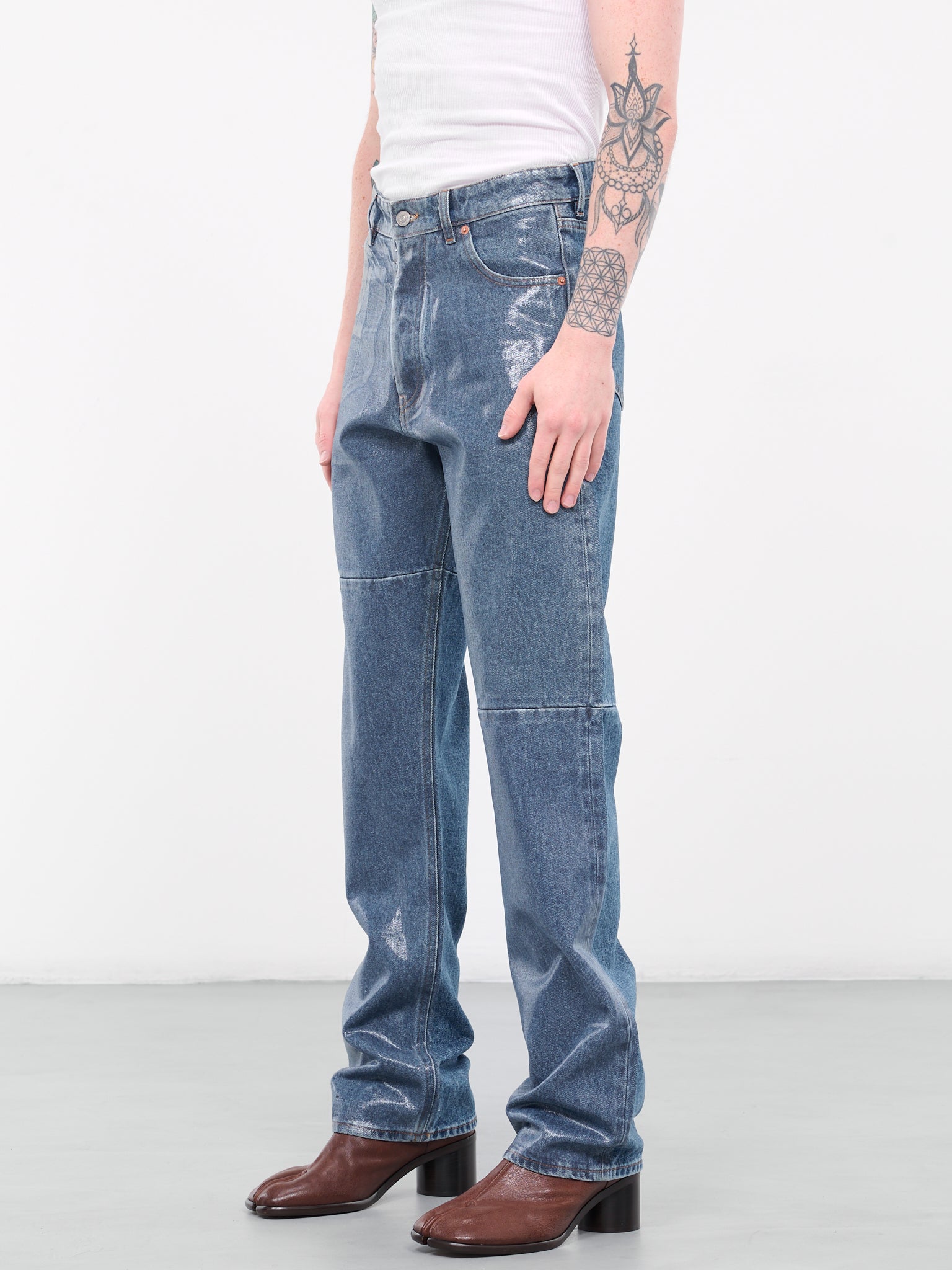 Coated Denim Pants (S62LB0141-S30589-BLUE)