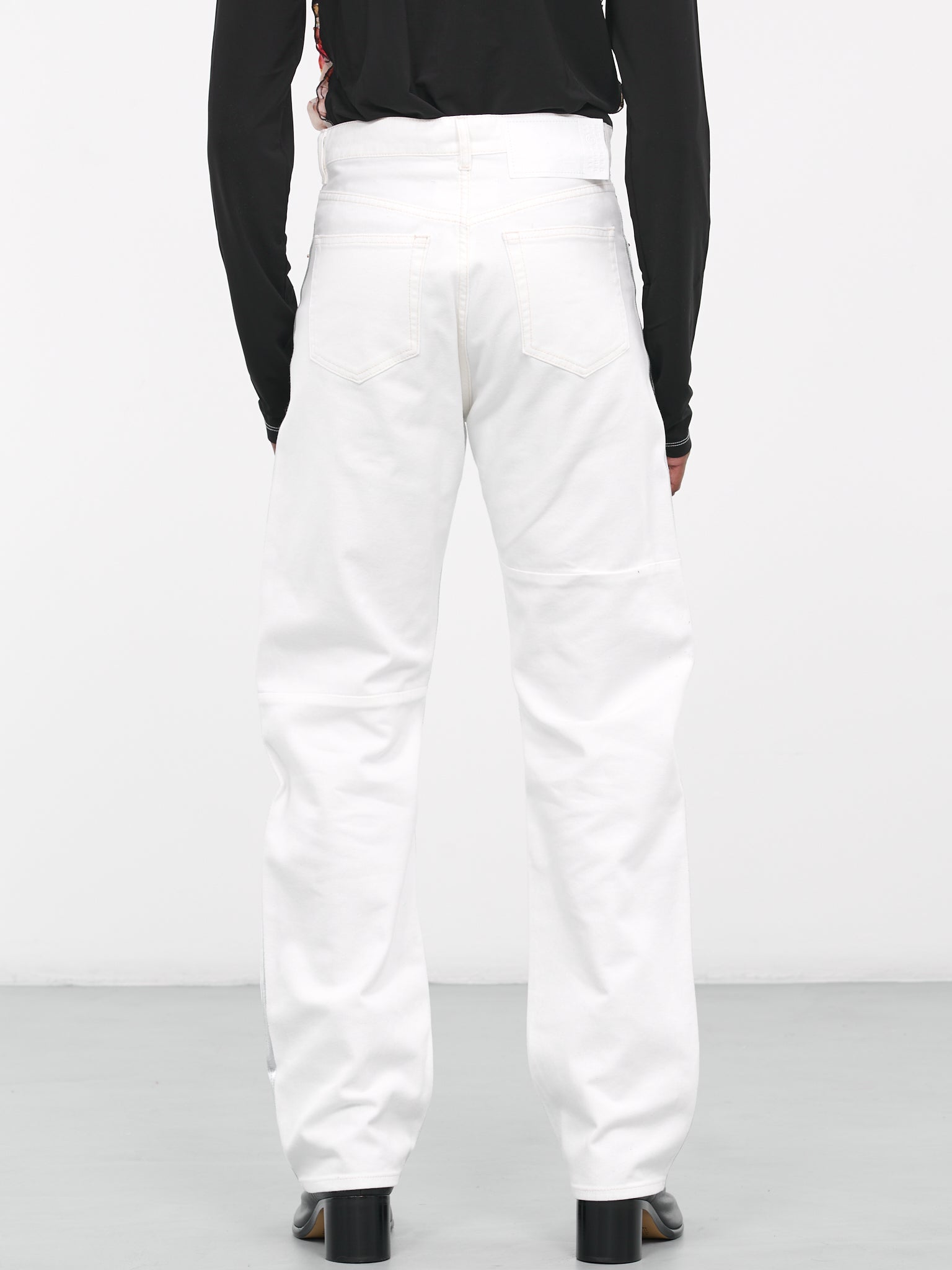 Metallic Denim Pants (S62LB0141-S30653-SILVER)