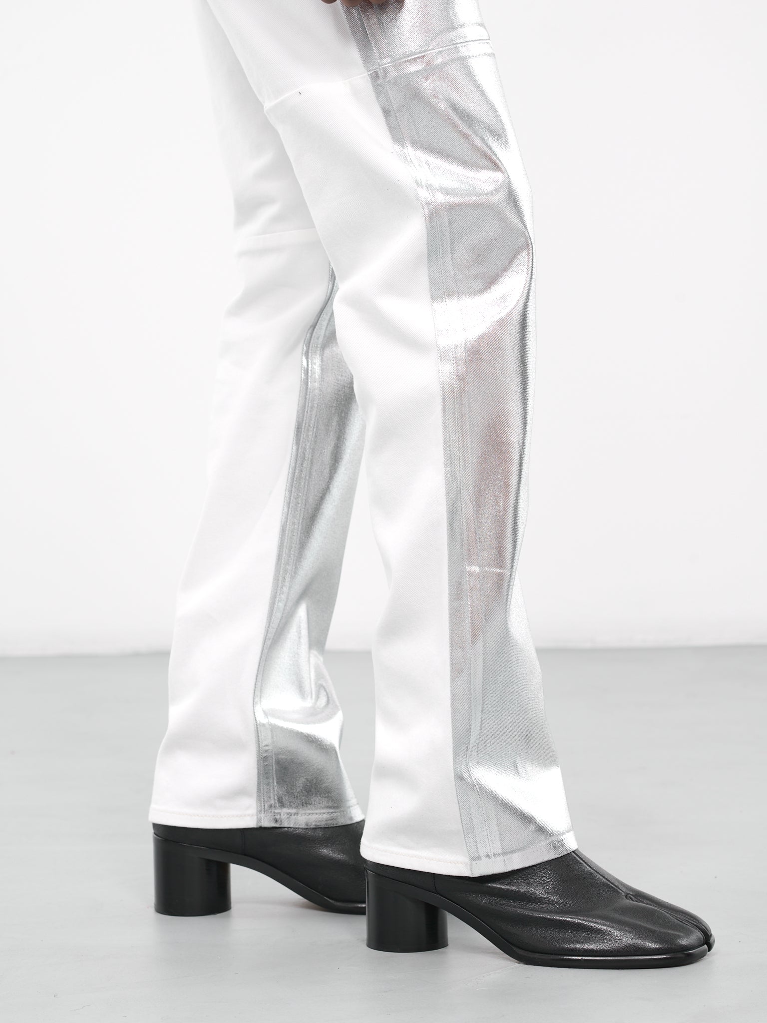 Metallic Denim Pants (S62LB0141-S30653-SILVER)
