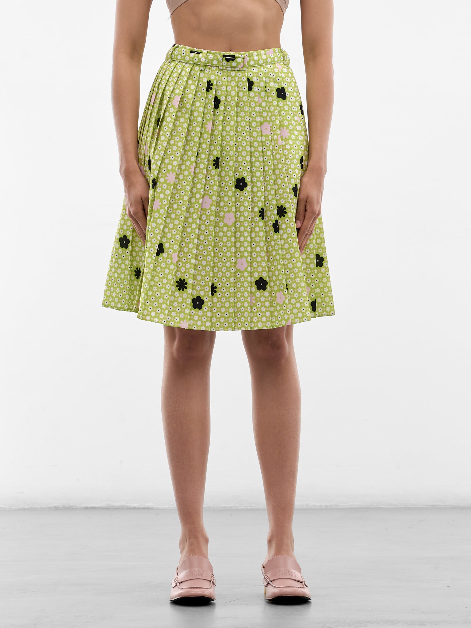 MM6 MAISON MARGIELA Pleated Skirt | H.Lorenzo - front