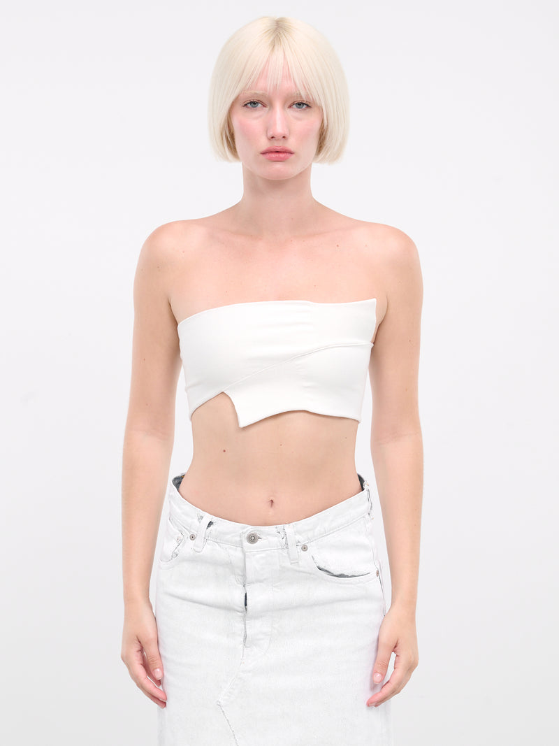 Wrapped Sleeves Bandeau (S62NC0151-M13021-OFF-WHITE)