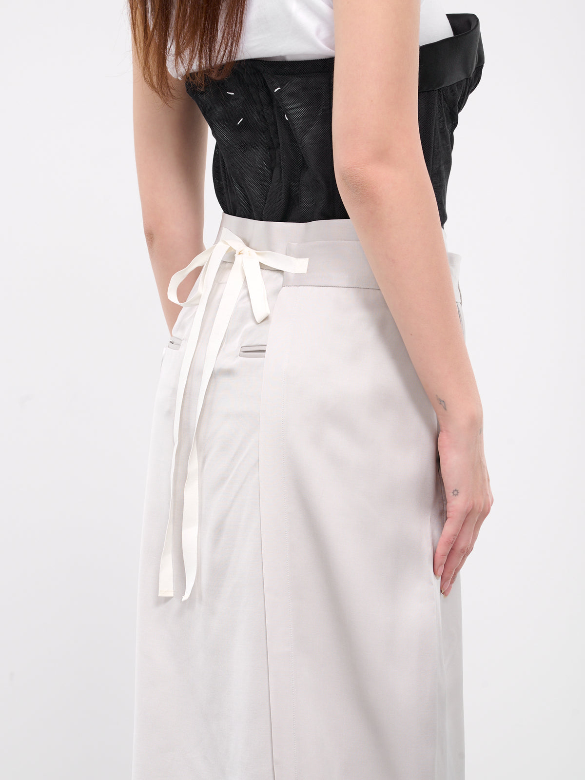 Wrap-Style Maxi Skirt (S62MI0014-S54450-GREY)