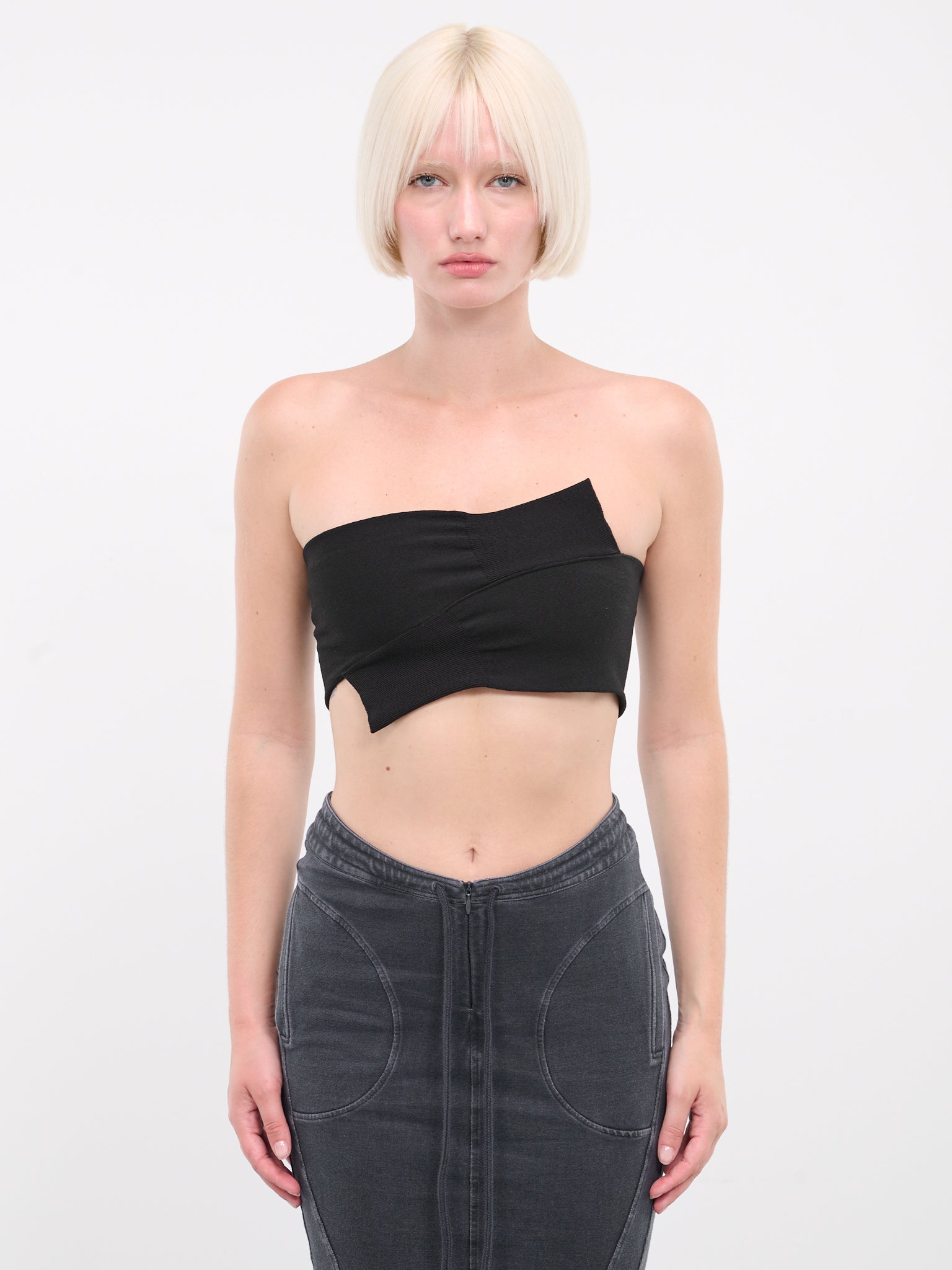 Wrapped Sleeves Bandeau (S62NC0151-M13021-BLACK)