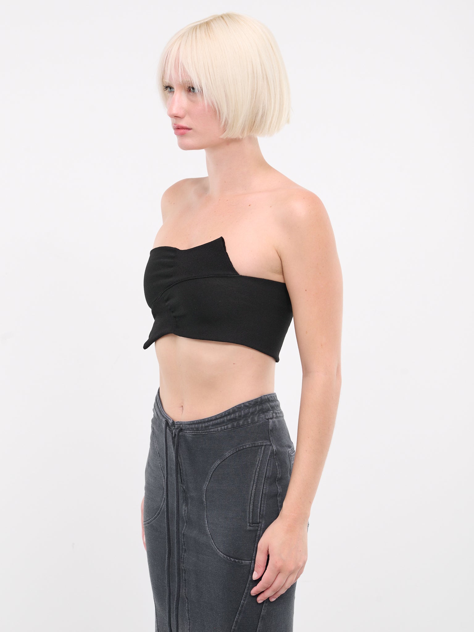 Wrapped Sleeves Bandeau (S62NC0151-M13021-BLACK)