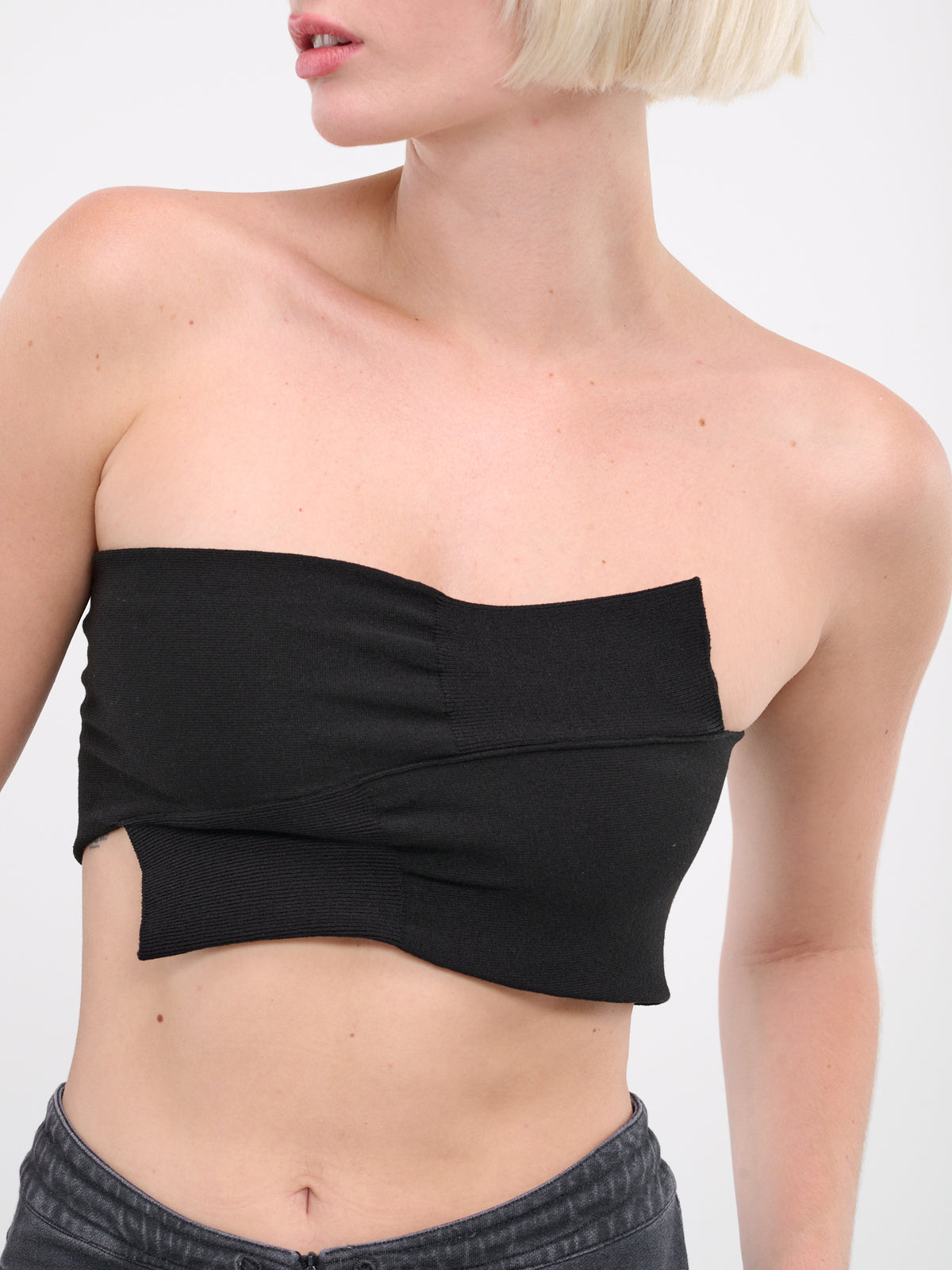 Wrapped Sleeves Bandeau (S62NC0151-M13021-BLACK)