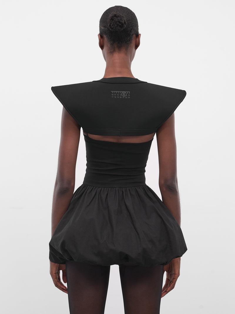 Black Lycra Jersey Bolero (S62TH0048-S20518-BLACK)