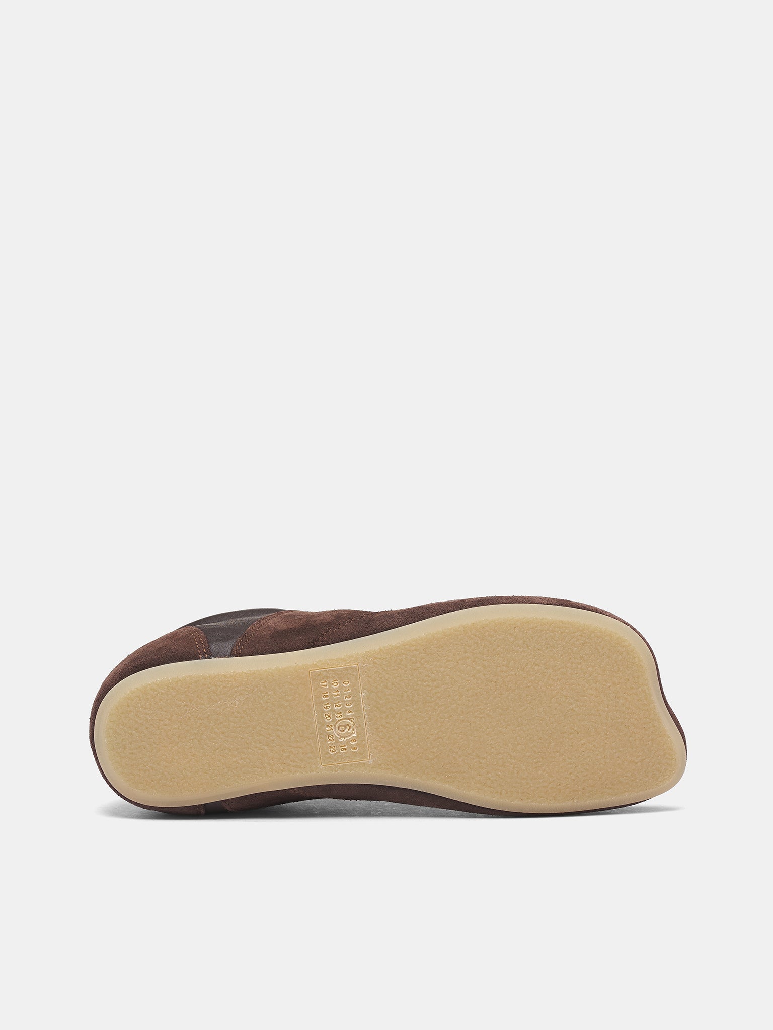 Brown Anatomical Suede Leather Sneakers (S66WS0106-P6435-T8009-BROWN)